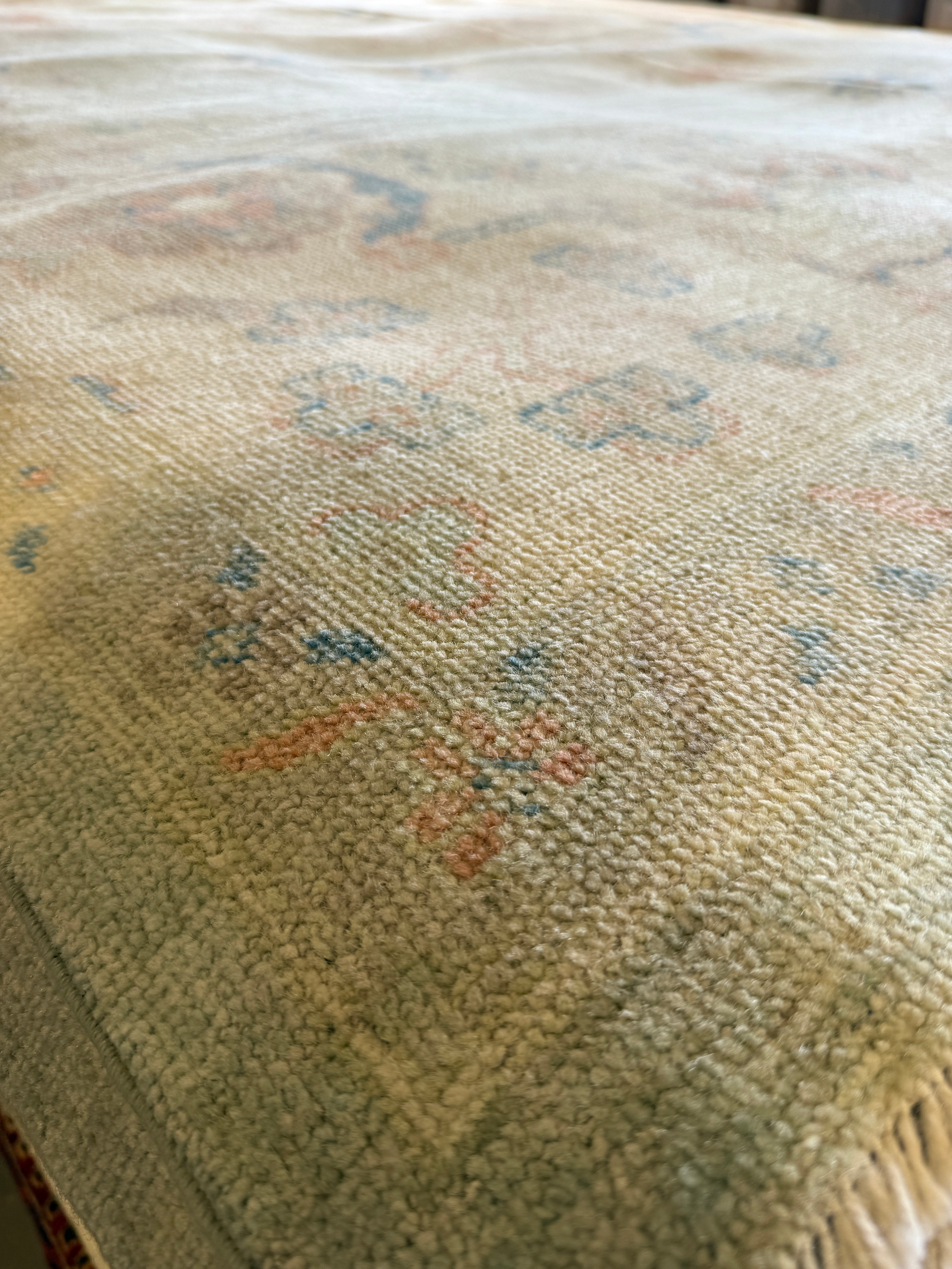 Megan Elle Day 9.11x13.7 Green Afghani Whitewashed Oushak