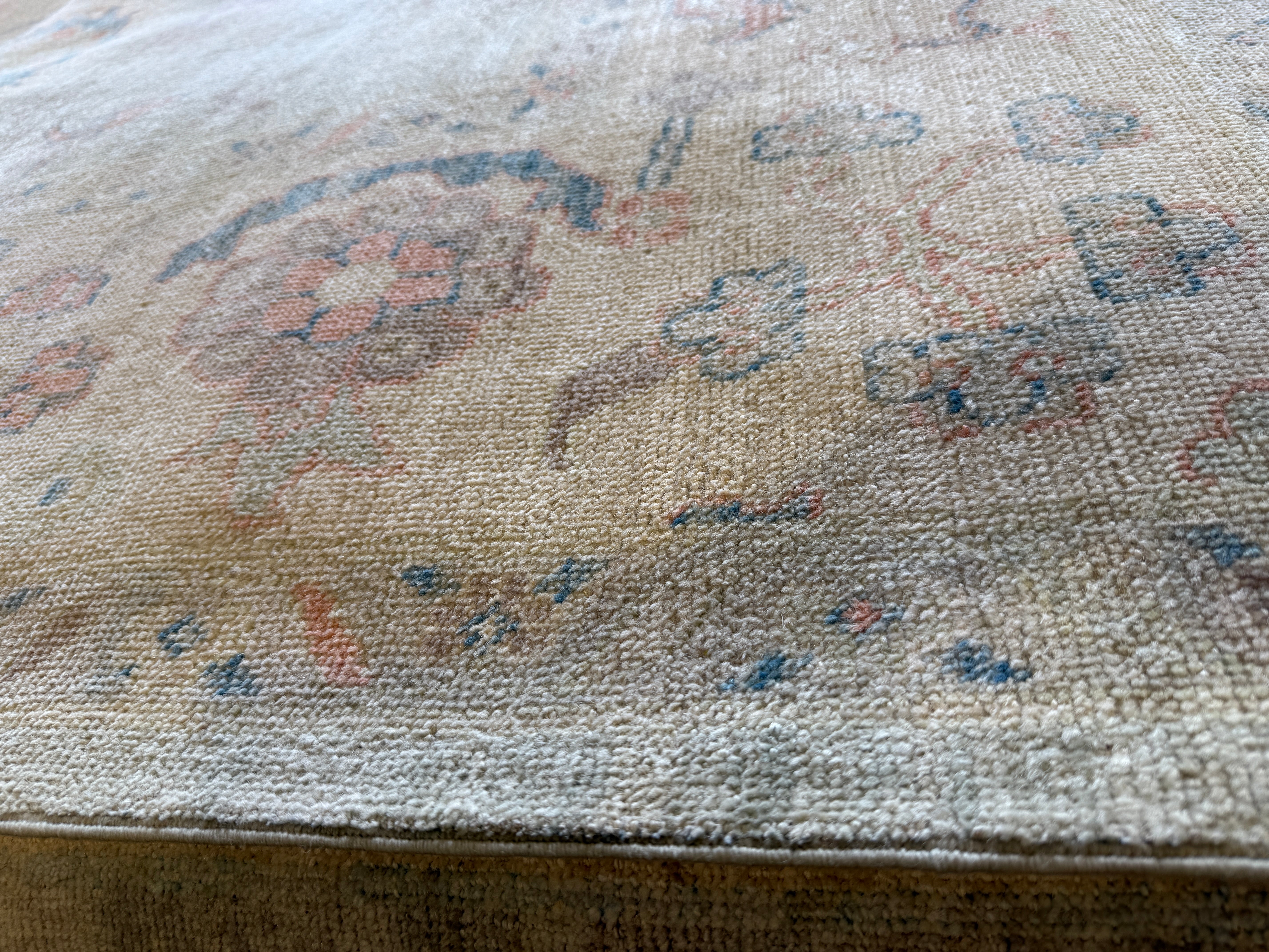 Megan Elle Day 9.11x13.7 Green Afghani Whitewashed Oushak
