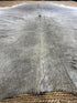 Solid Grey Cowhide Rug 5.4x6.7