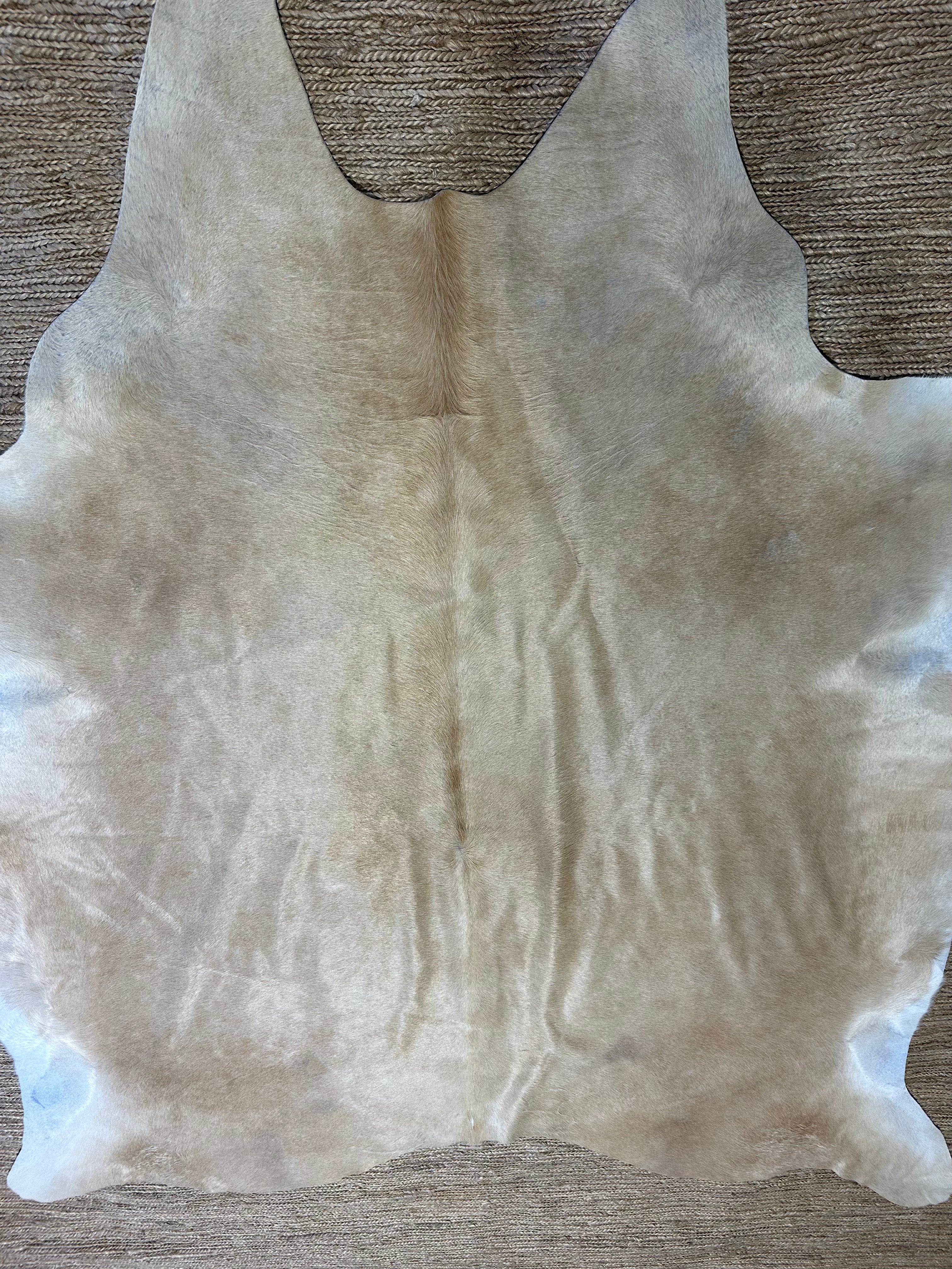 Gray Champagne Cowhide Rug 6.5x7.5