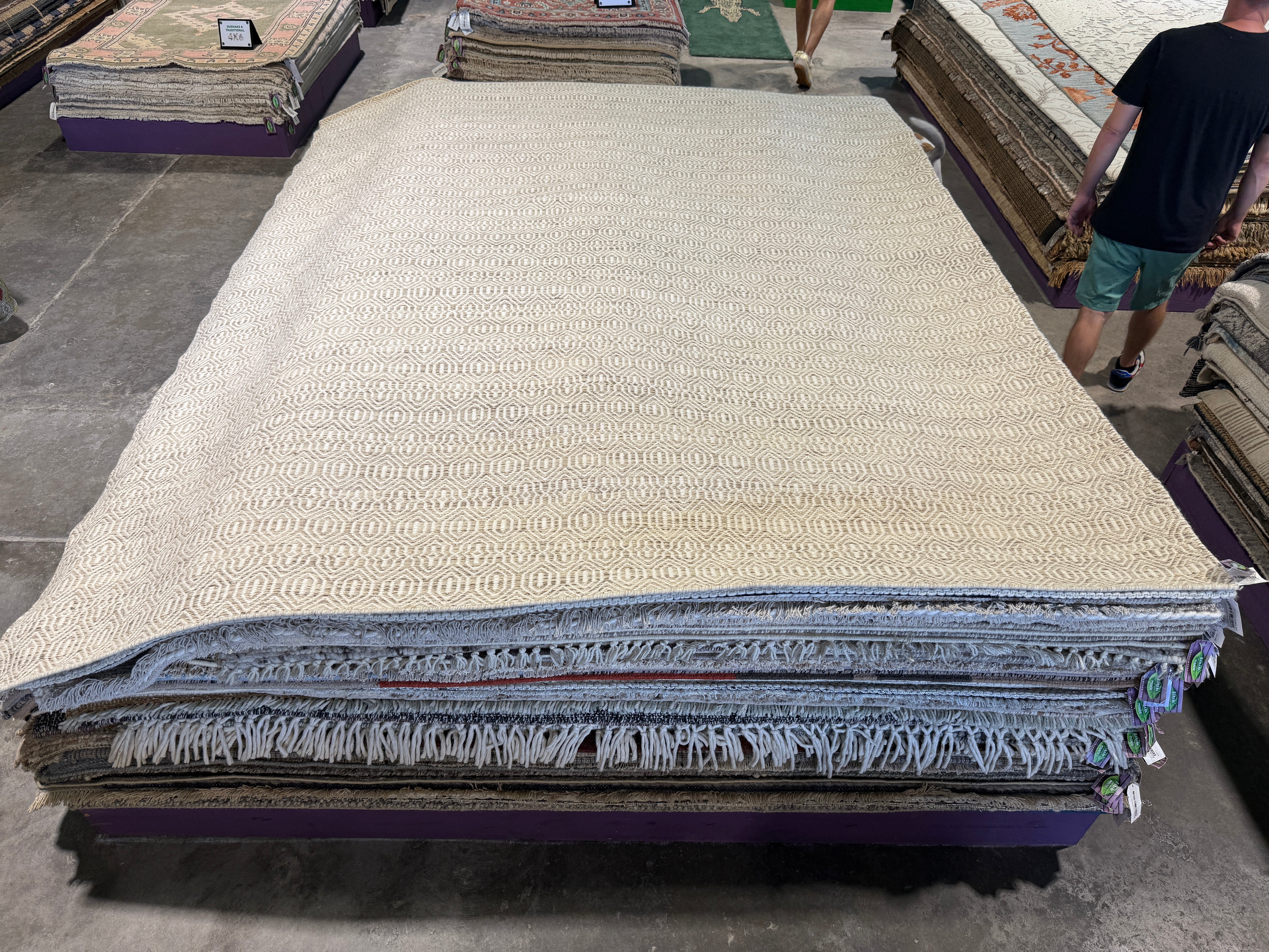 James Clarke 8.3x10.3 Grey Handwoven Modern Rug