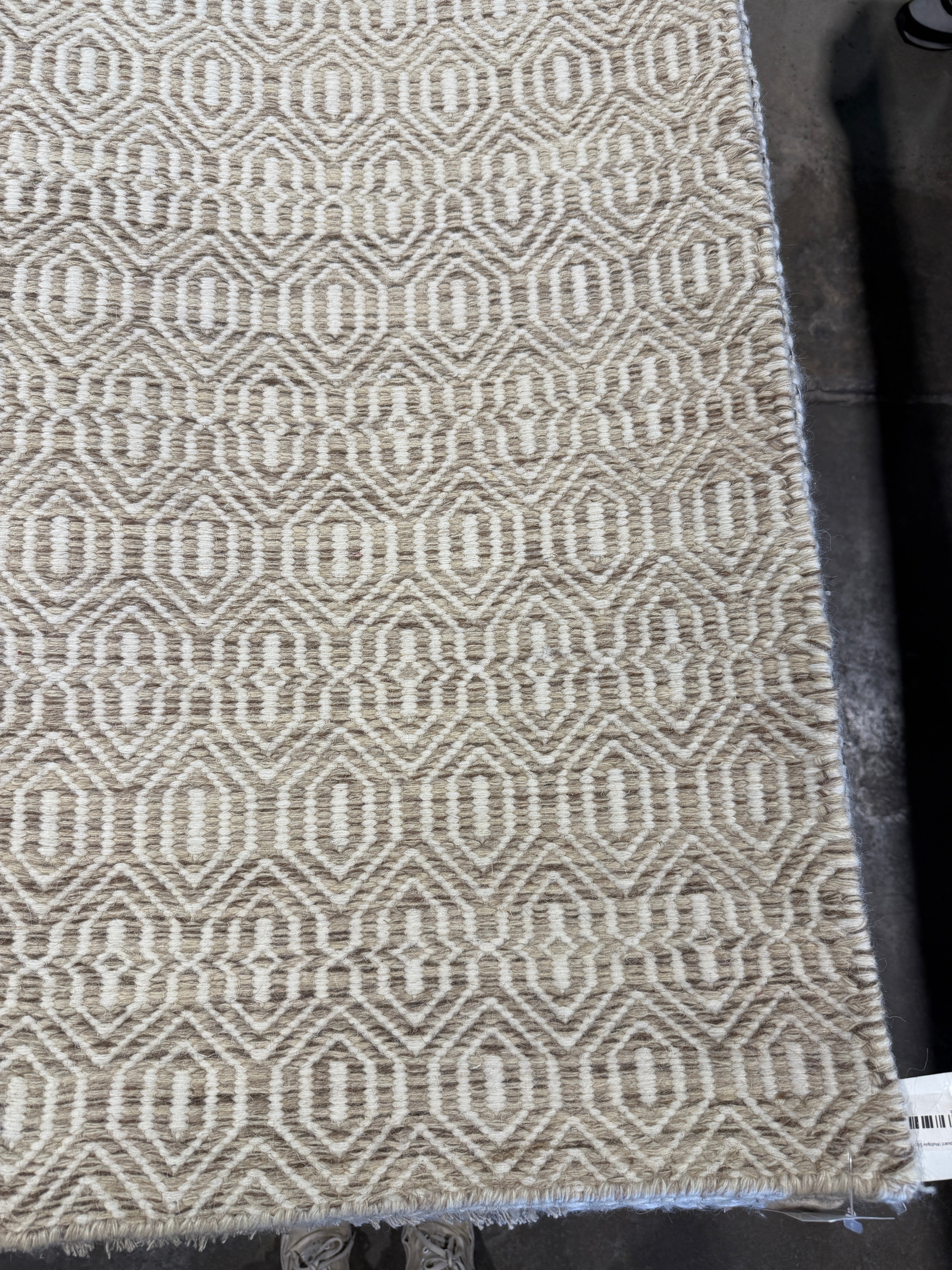 James Clarke 8.3x10.3 Grey Handwoven Modern Rug