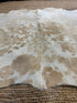 Beige Wh Sp Large Cowhide Rug 5.10x6.10
