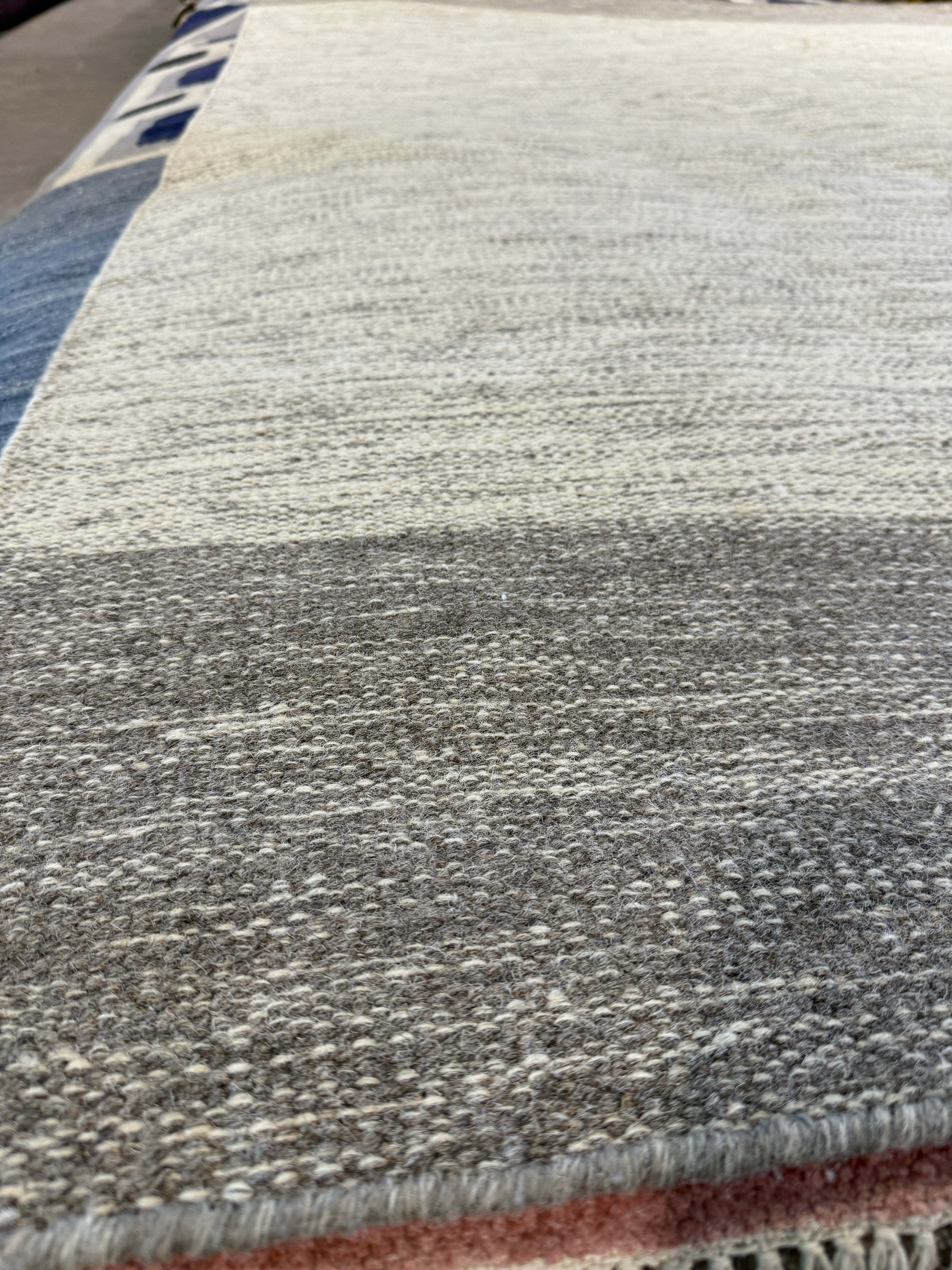 Mario Vassall 8.3x9.6 Grey Handwoven Modern Rug