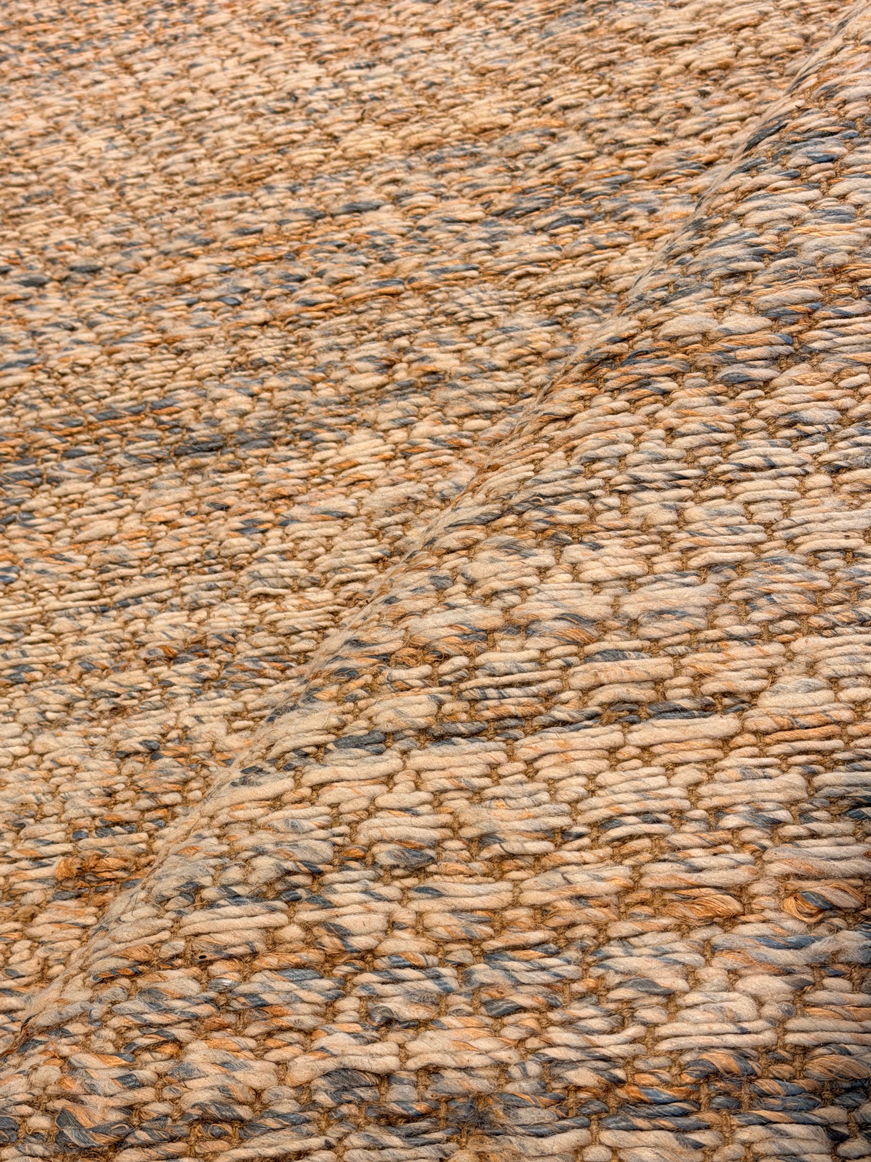 Herb Handwoven Jute Durrie Natural Brown (Multiple Sizes)