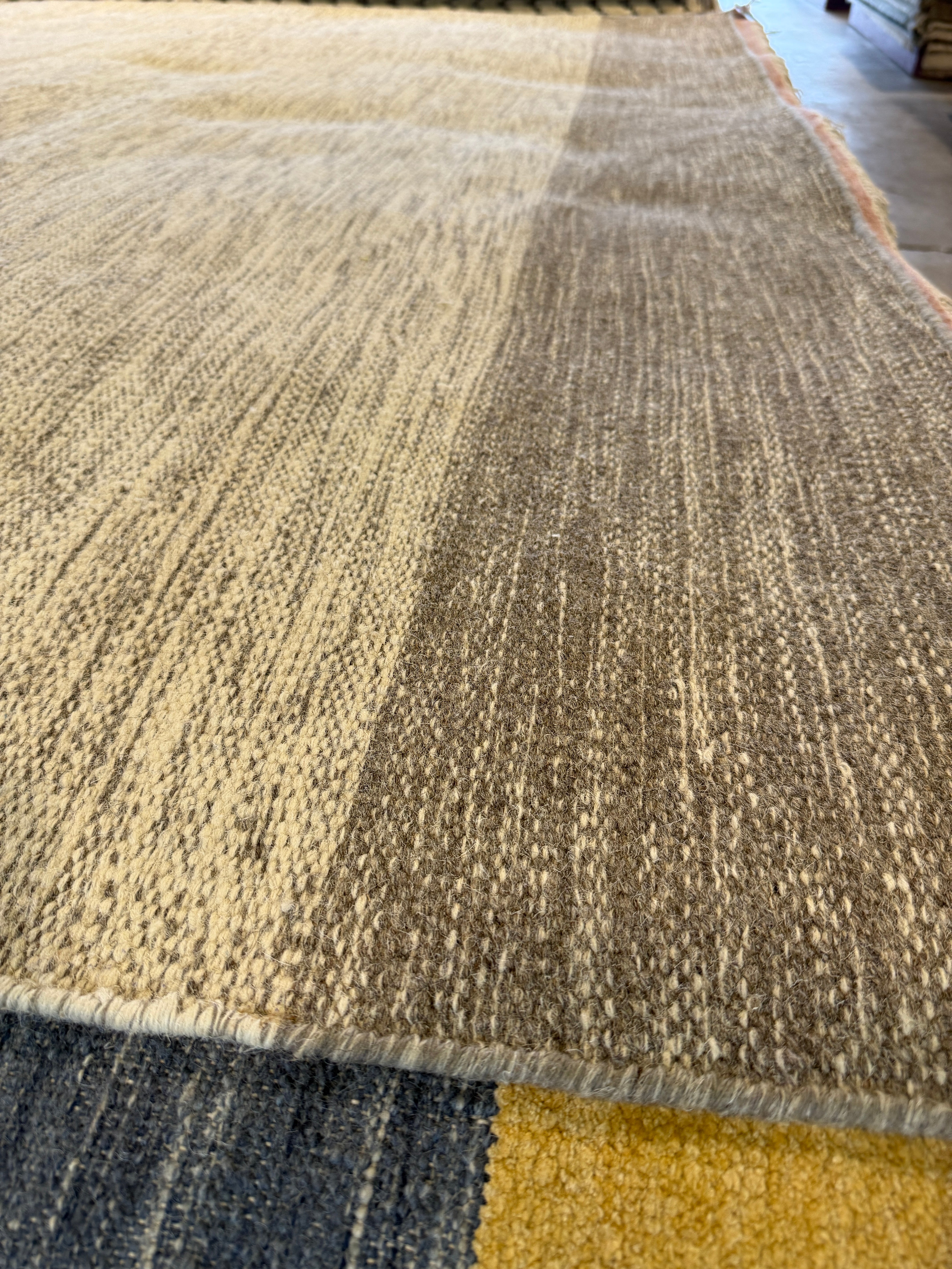 Mario Vassall 8.3x9.6 Grey Handwoven Modern Rug