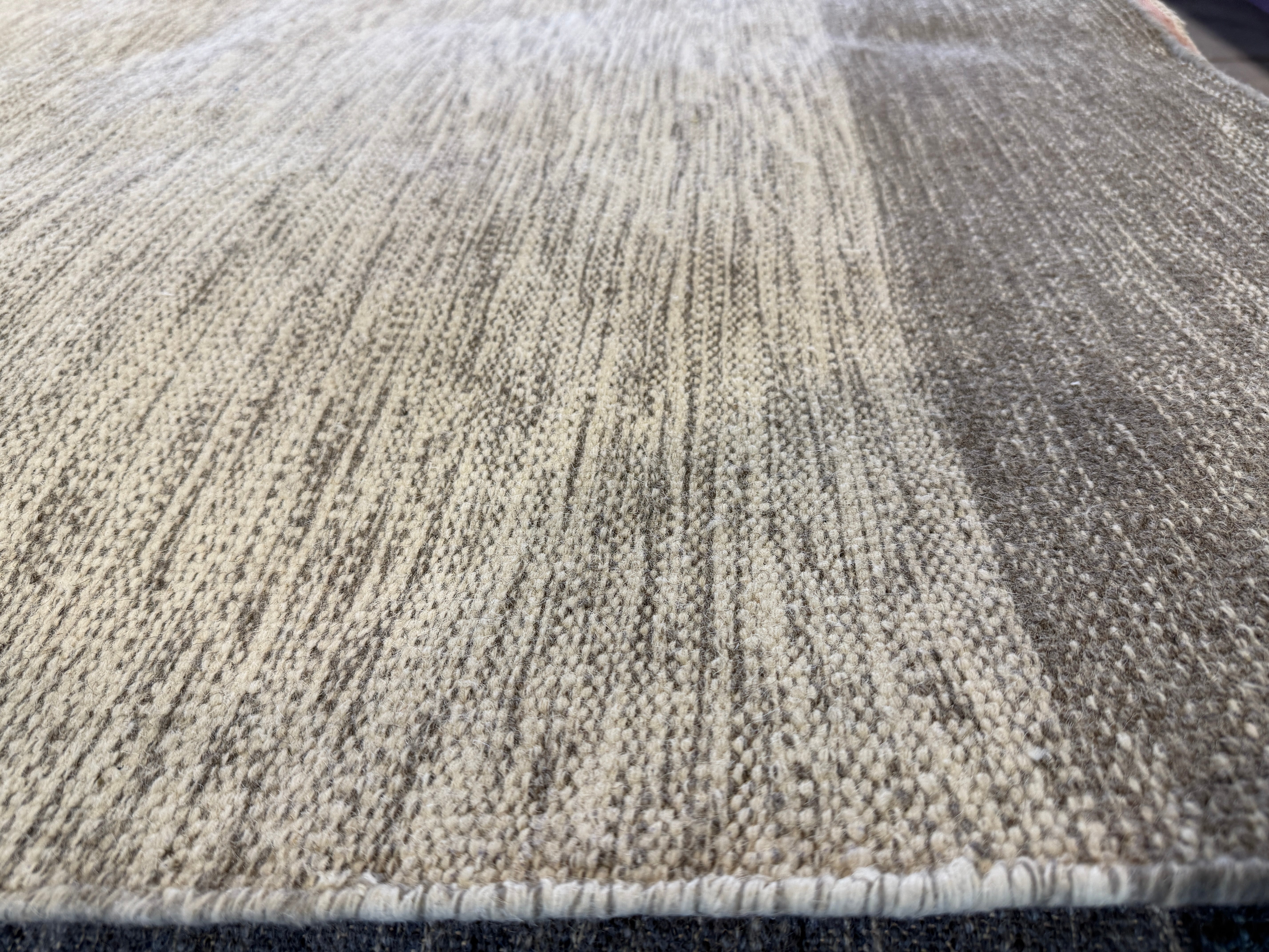 Mario Vassall 8.3x9.6 Grey Handwoven Modern Rug