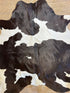 Zebra Off White Cowhide Rug 5.8x6.6