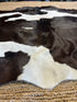 Zebra Off White Cowhide Rug 5.8x6.6