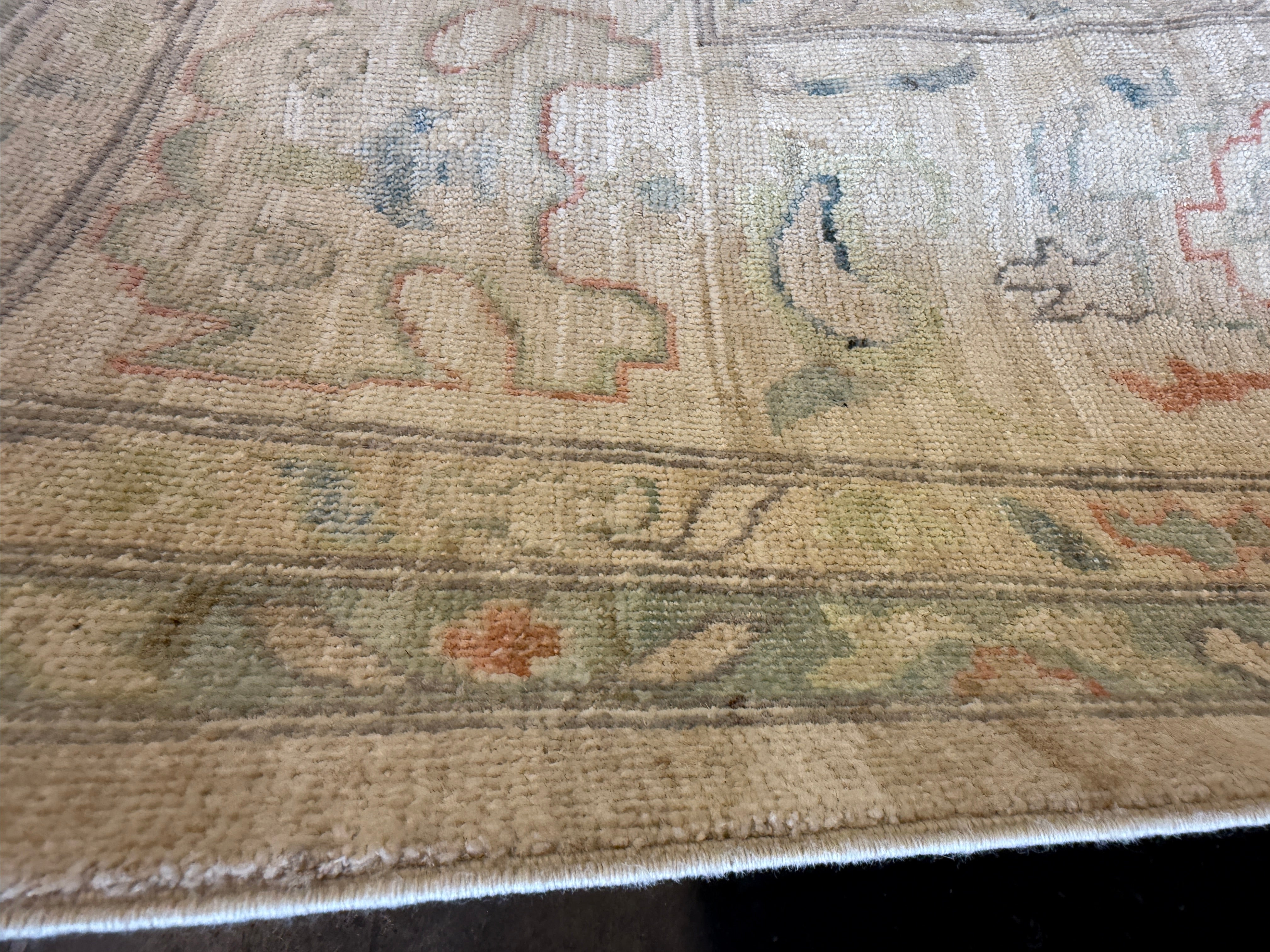 April Blair 12.2x18 COLOR Afghani Whitewashed Oushak