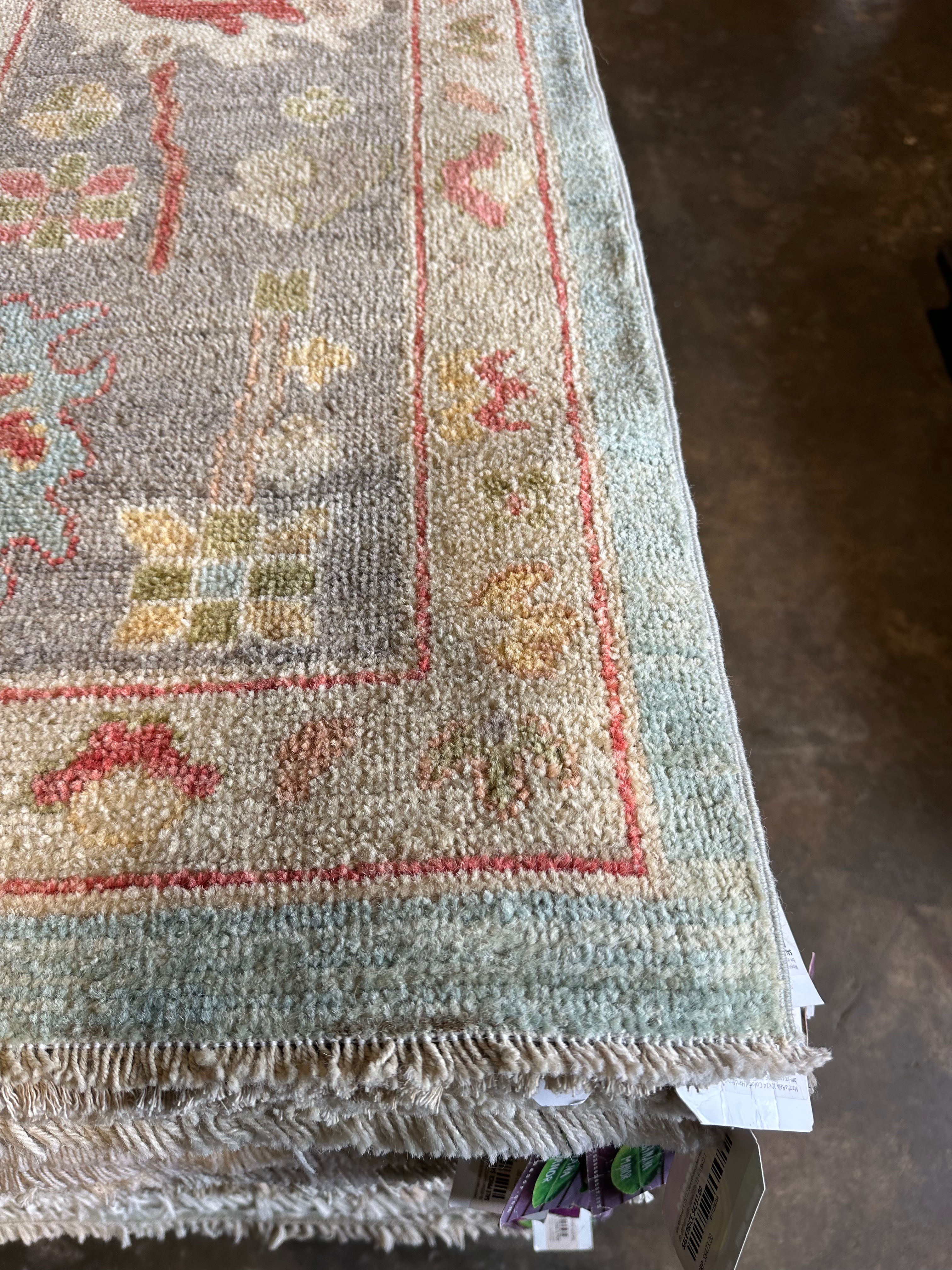 Jane Lewis 9.9x13.6 Afghani Whitewashed Oushak