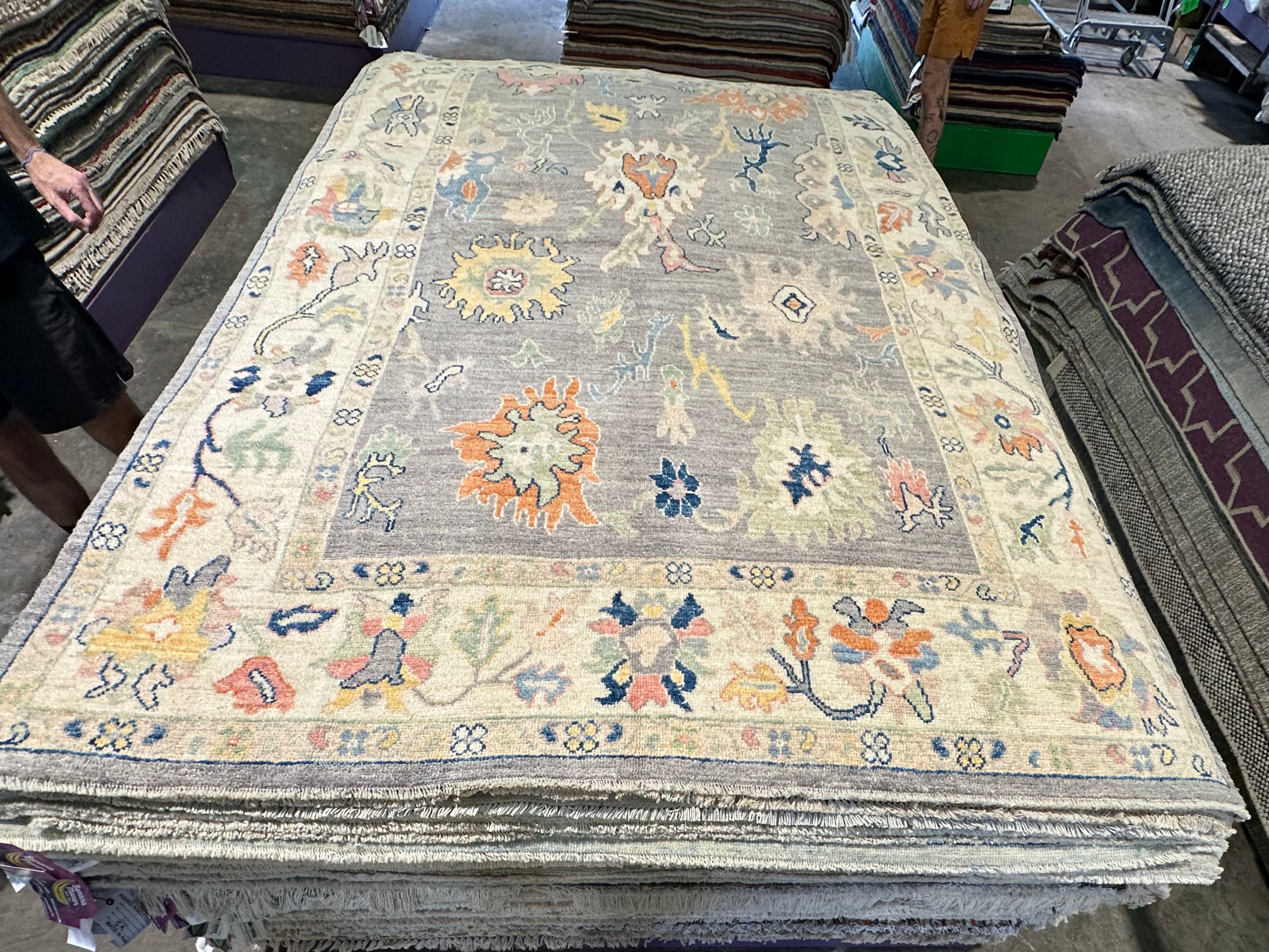 Tierra Washington 6x9 Afghani Whitewashed Oushak