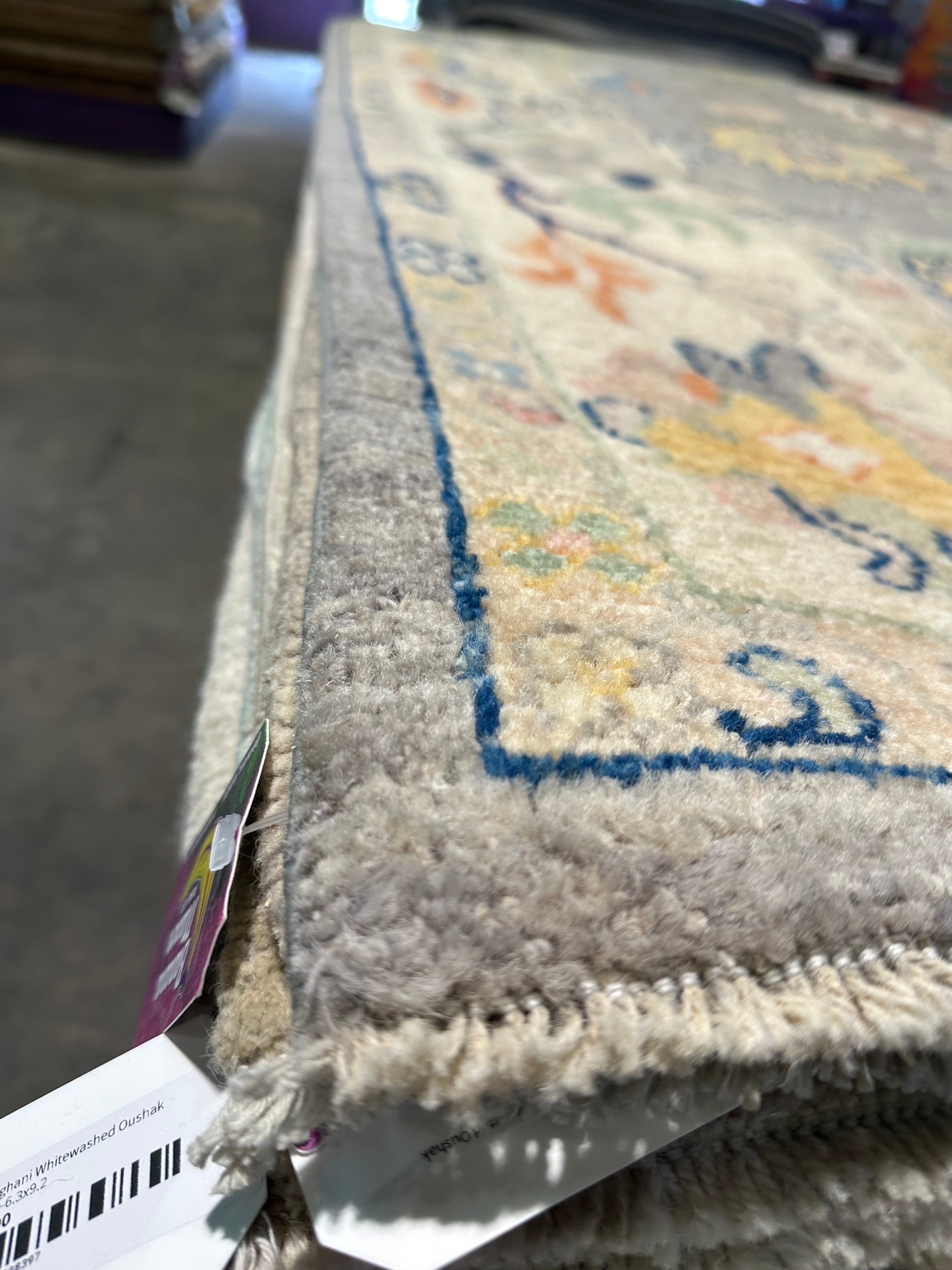 Tierra Washington 6x9 Afghani Whitewashed Oushak