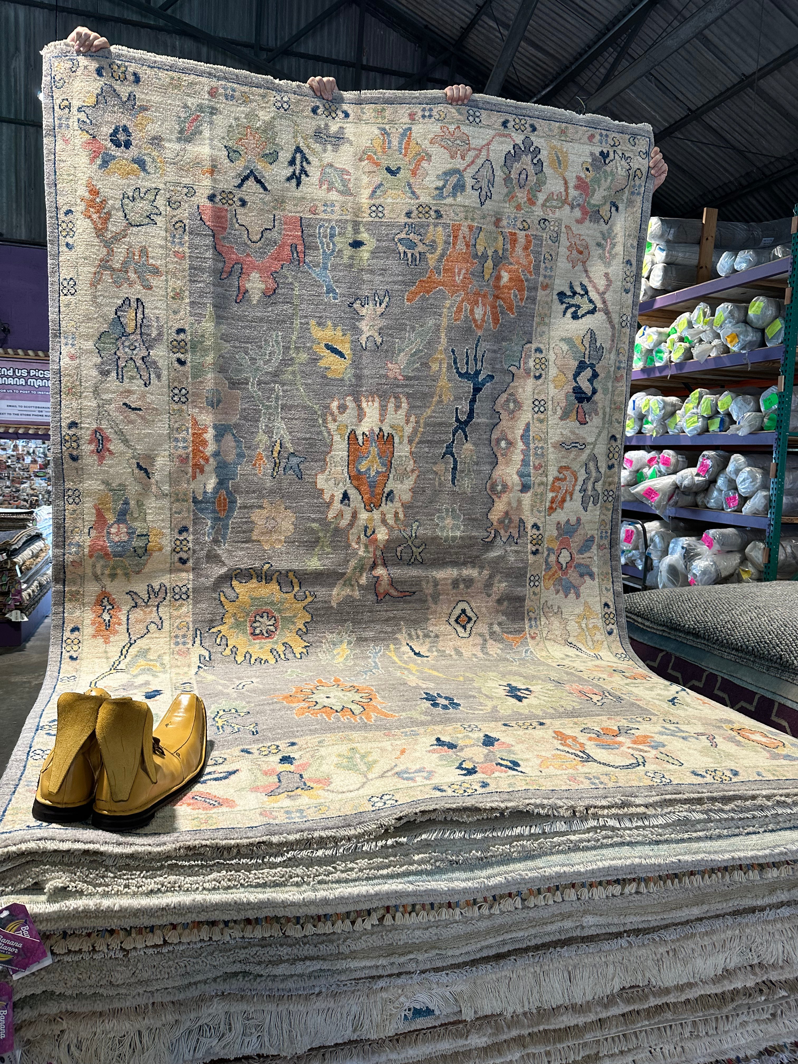 Tierra Washington 6x9 Afghani Whitewashed Oushak