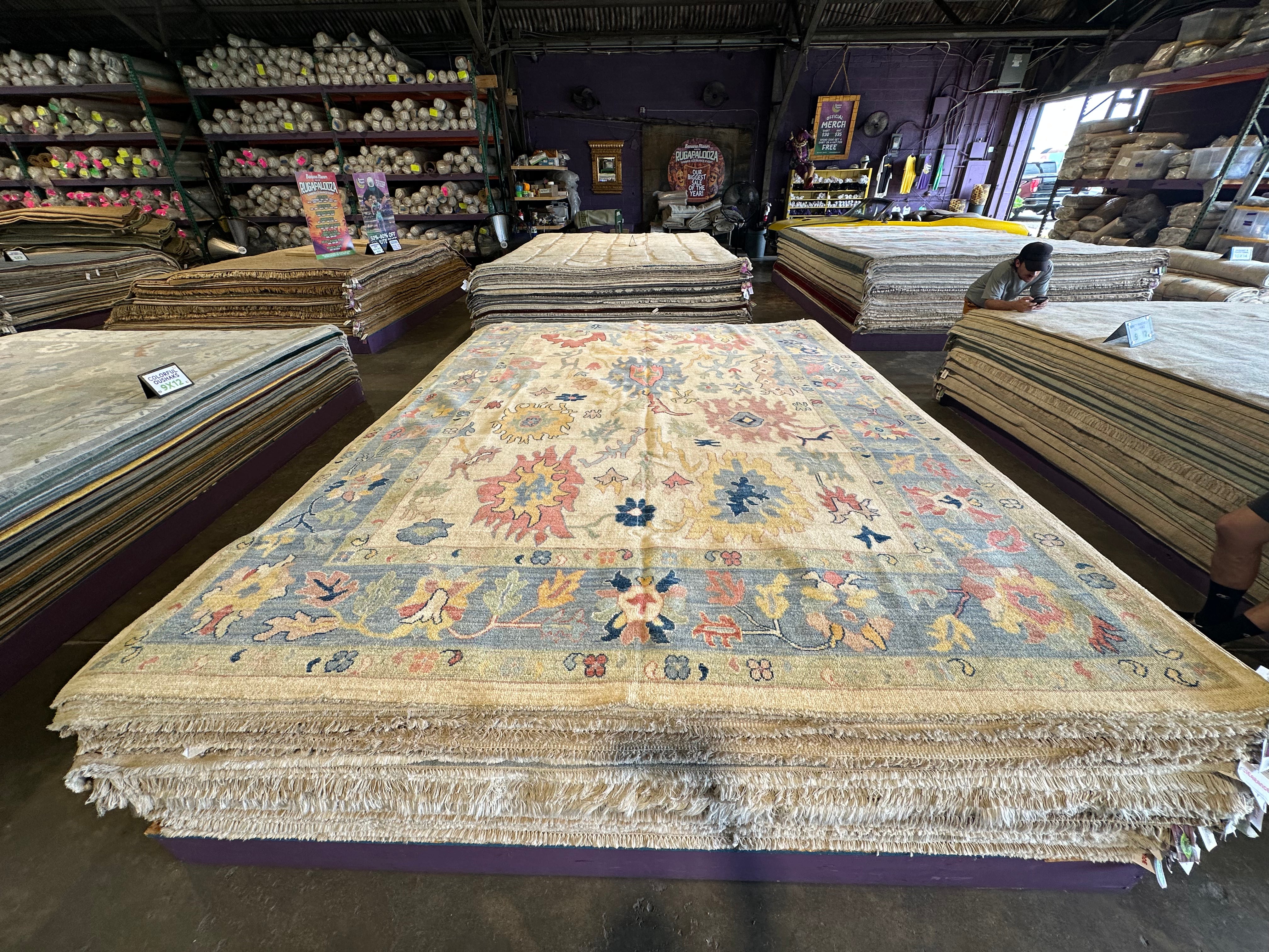 Jacqueline Fontenot 8.10x11.8 Afghani Whitewashed Oushak