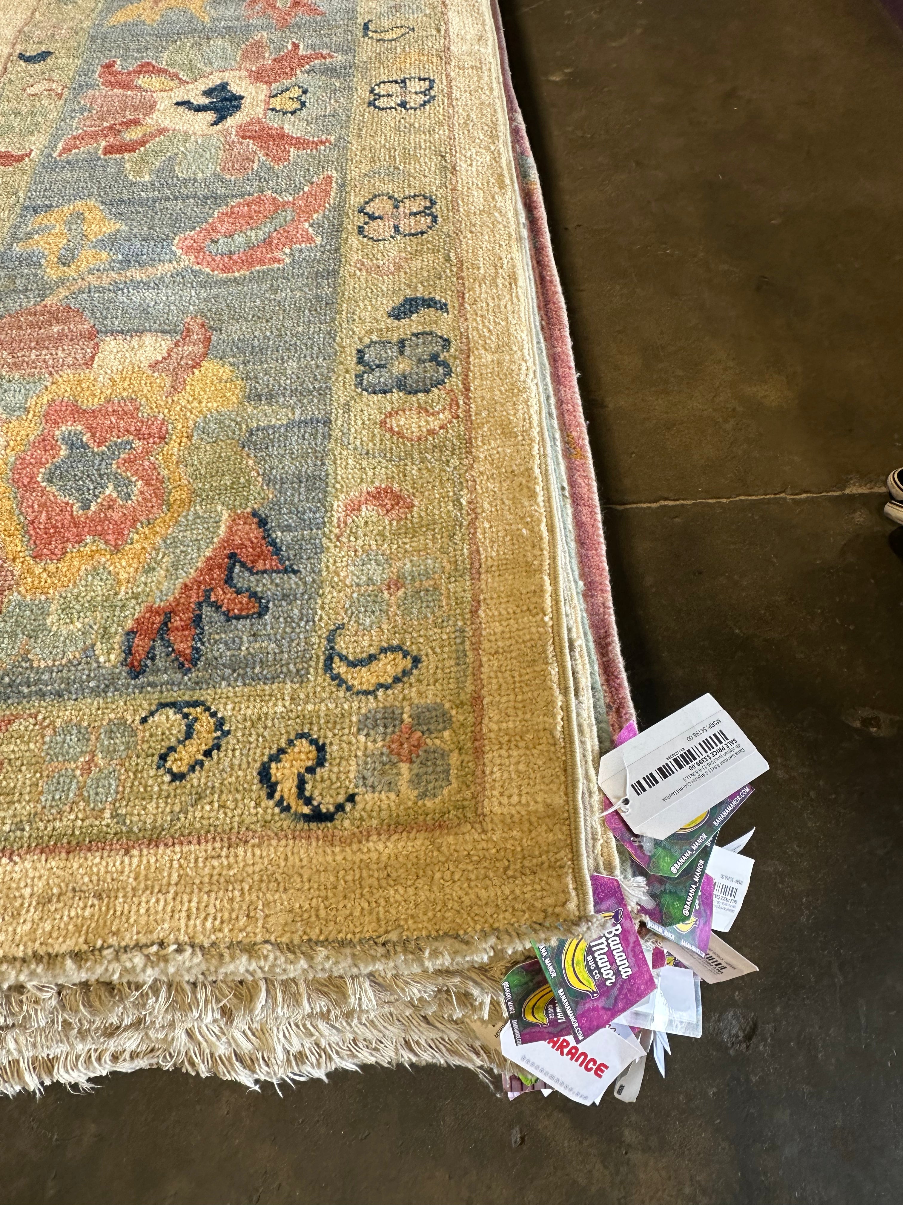 Jacqueline Fontenot 8.10x11.8 Afghani Whitewashed Oushak