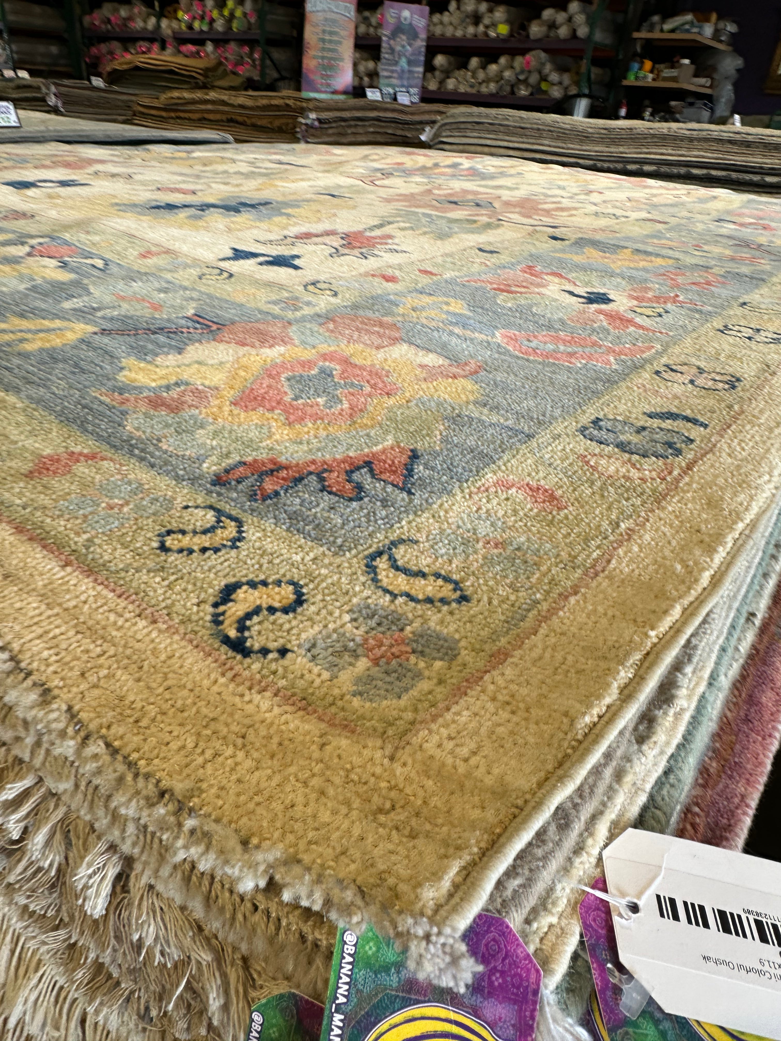 Jacqueline Fontenot 8.10x11.8 Afghani Whitewashed Oushak