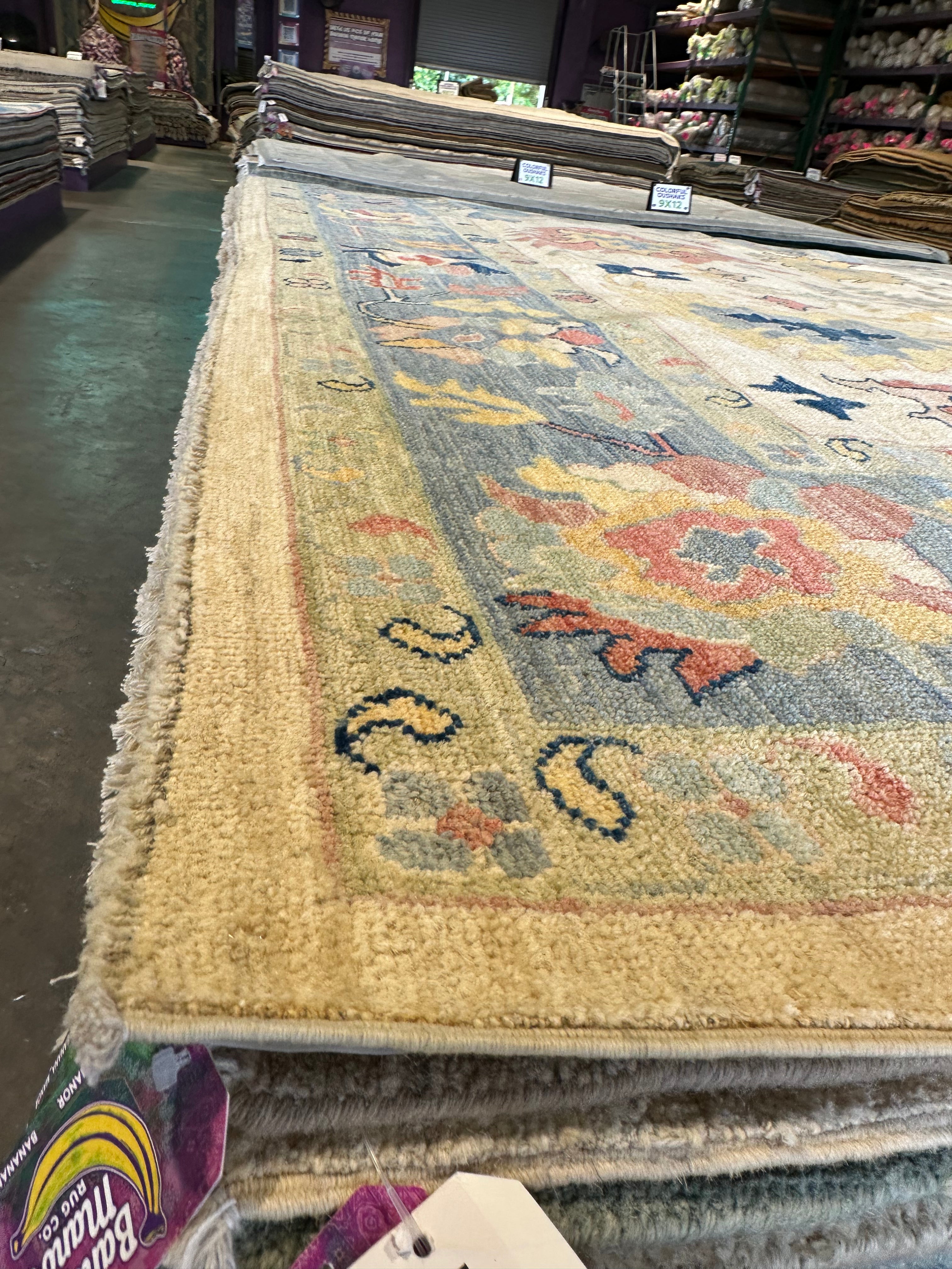 Jacqueline Fontenot 8.10x11.8 Afghani Whitewashed Oushak