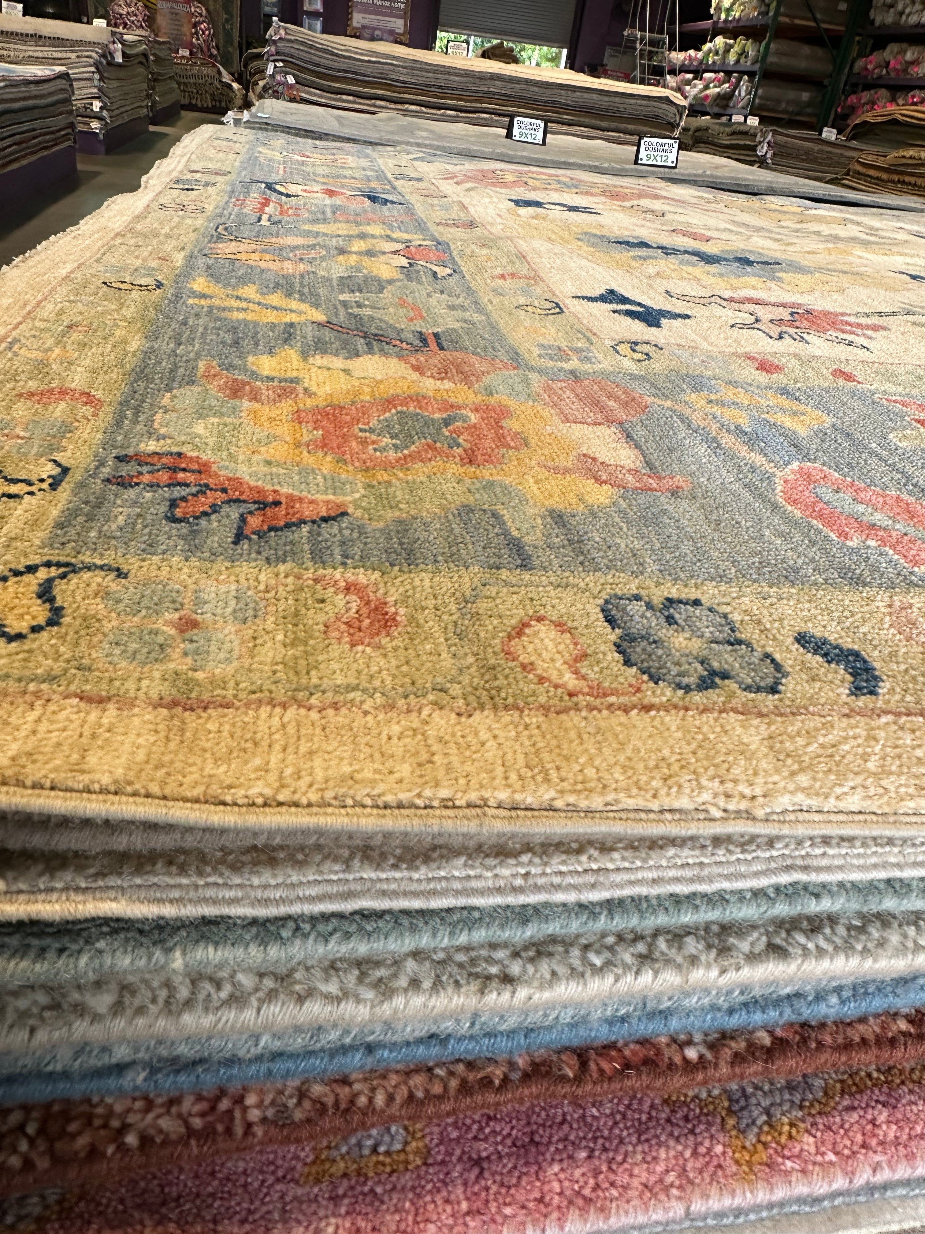Jacqueline Fontenot 8.10x11.8 Afghani Whitewashed Oushak