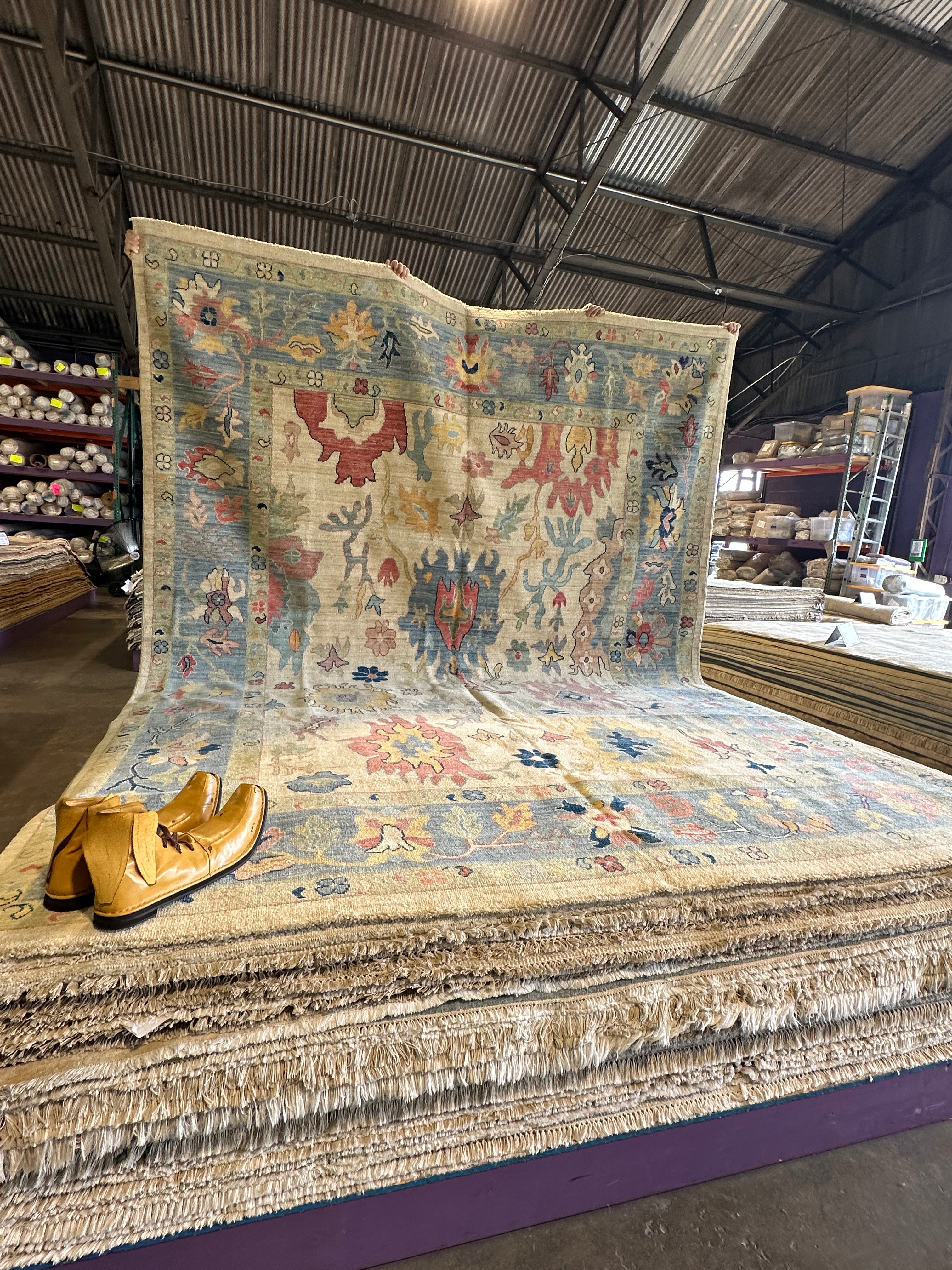 Jacqueline Fontenot 8.10x11.8 Afghani Whitewashed Oushak