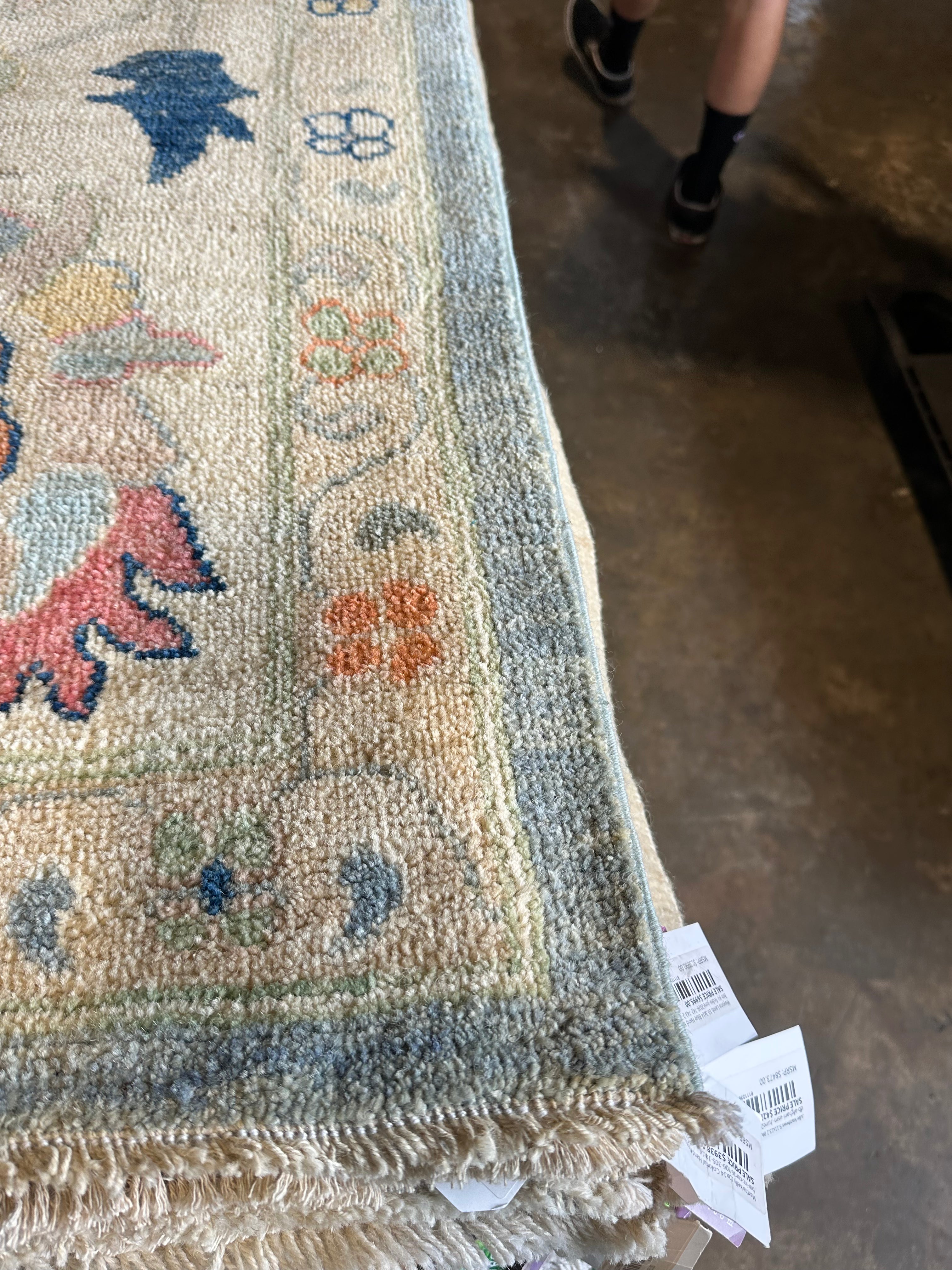 Heather Kay 9.11x13.4 Afghani Whitewashed Oushak