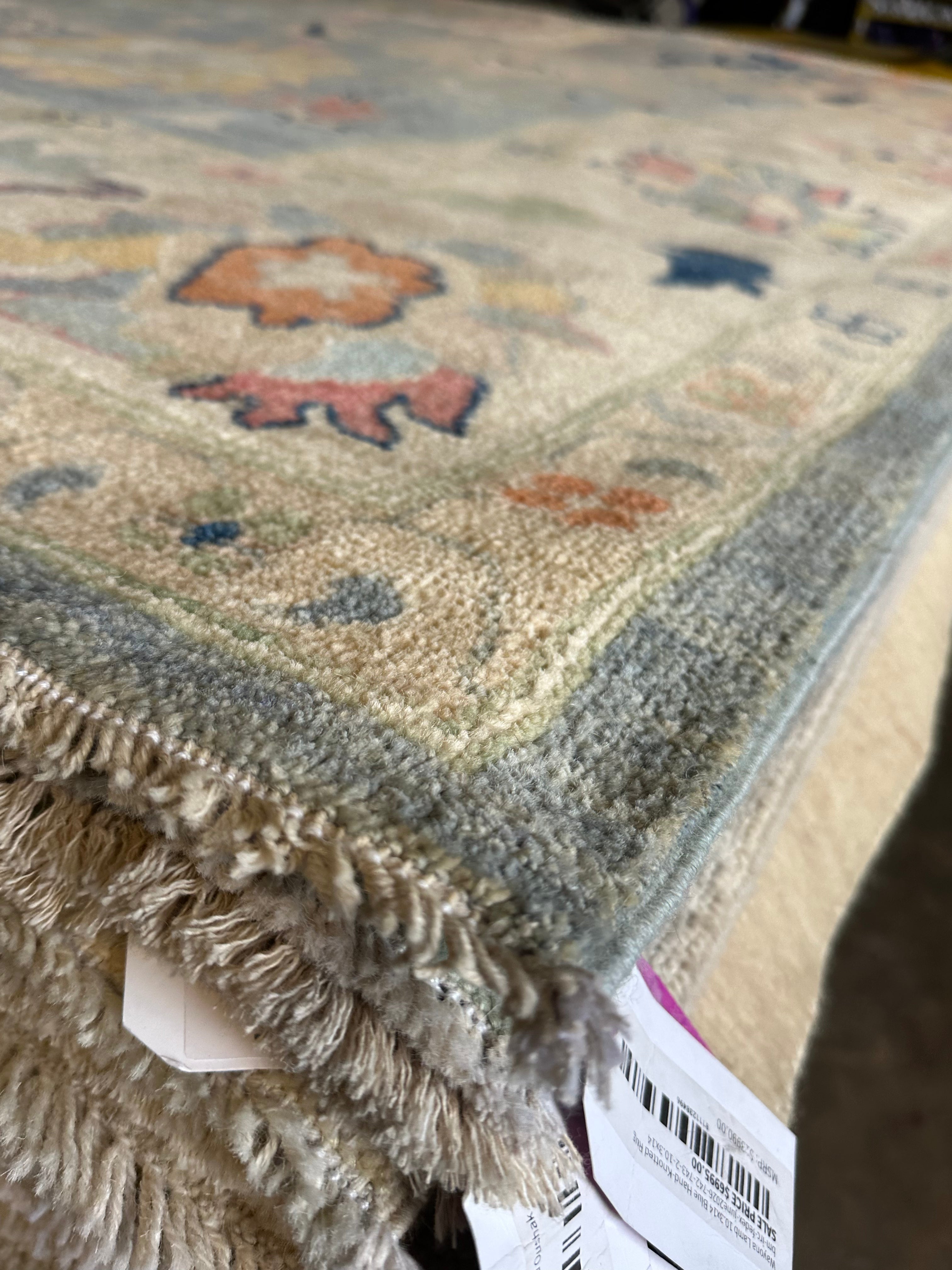 Heather Kay 9.11x13.4 Afghani Whitewashed Oushak