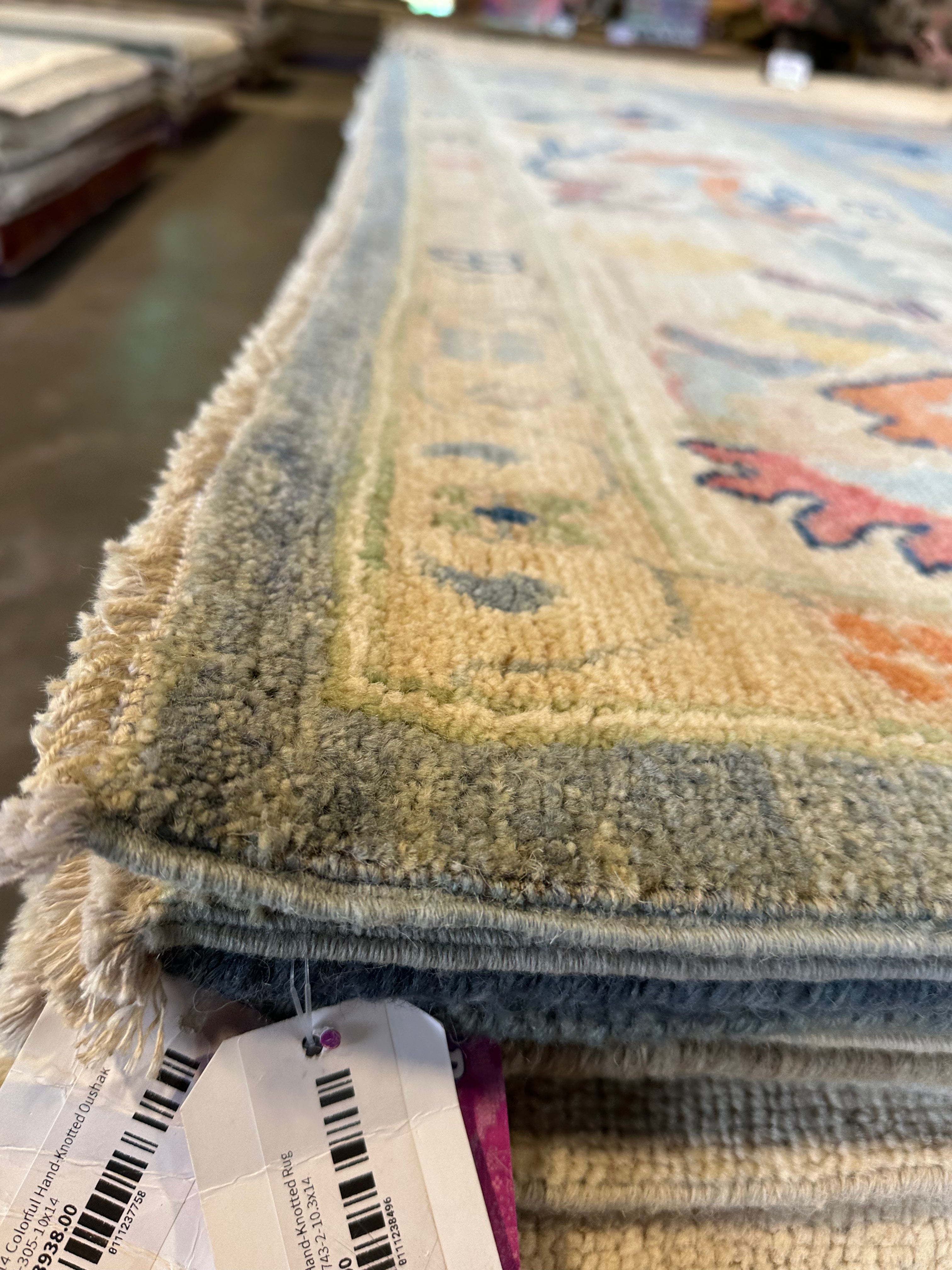 Heather Kay 9.11x13.4 Afghani Whitewashed Oushak