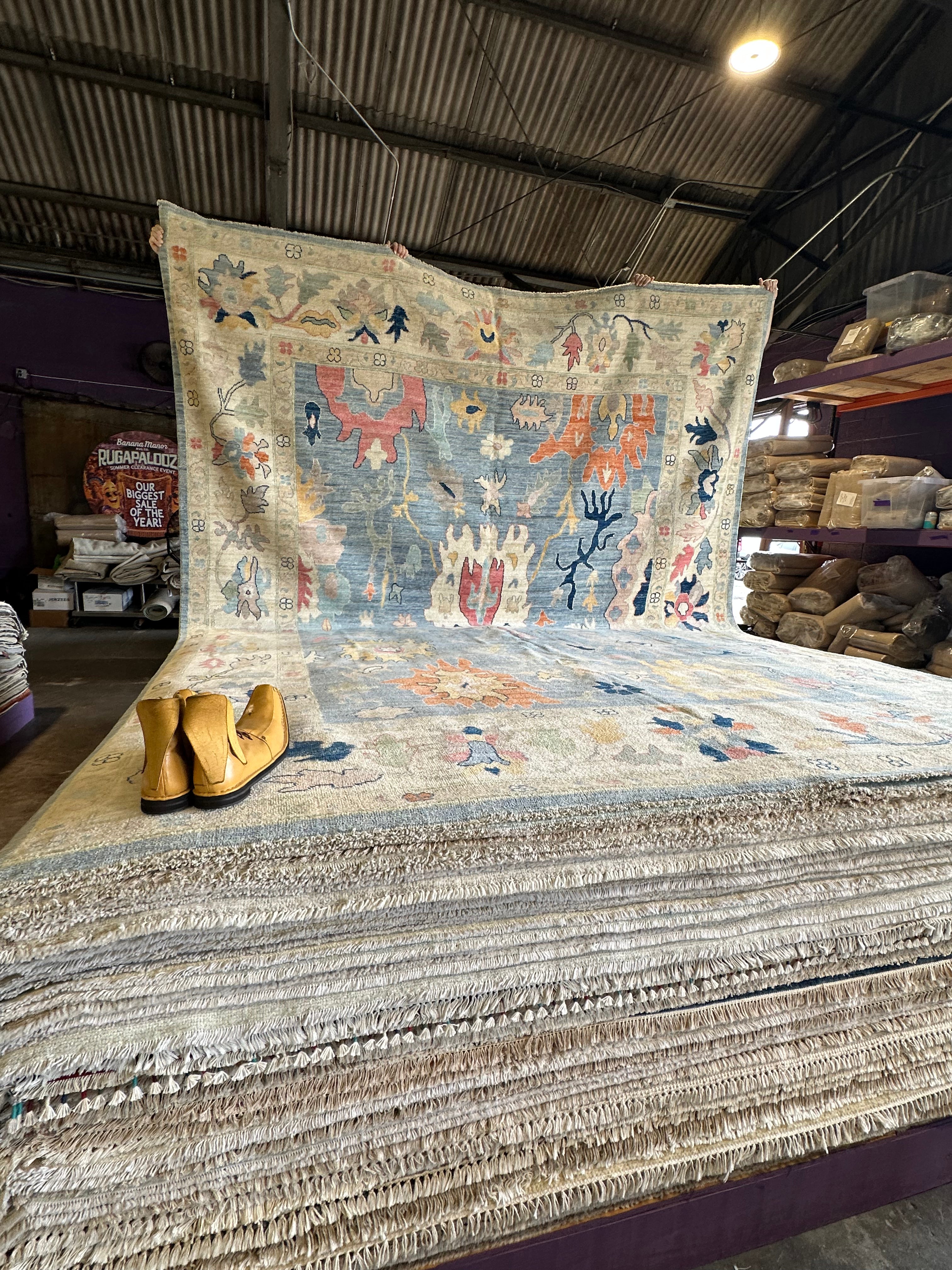 Heather Kay 9.11x13.4 Afghani Whitewashed Oushak