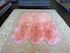 Six Pelt Light Pink Sheepskin Rug