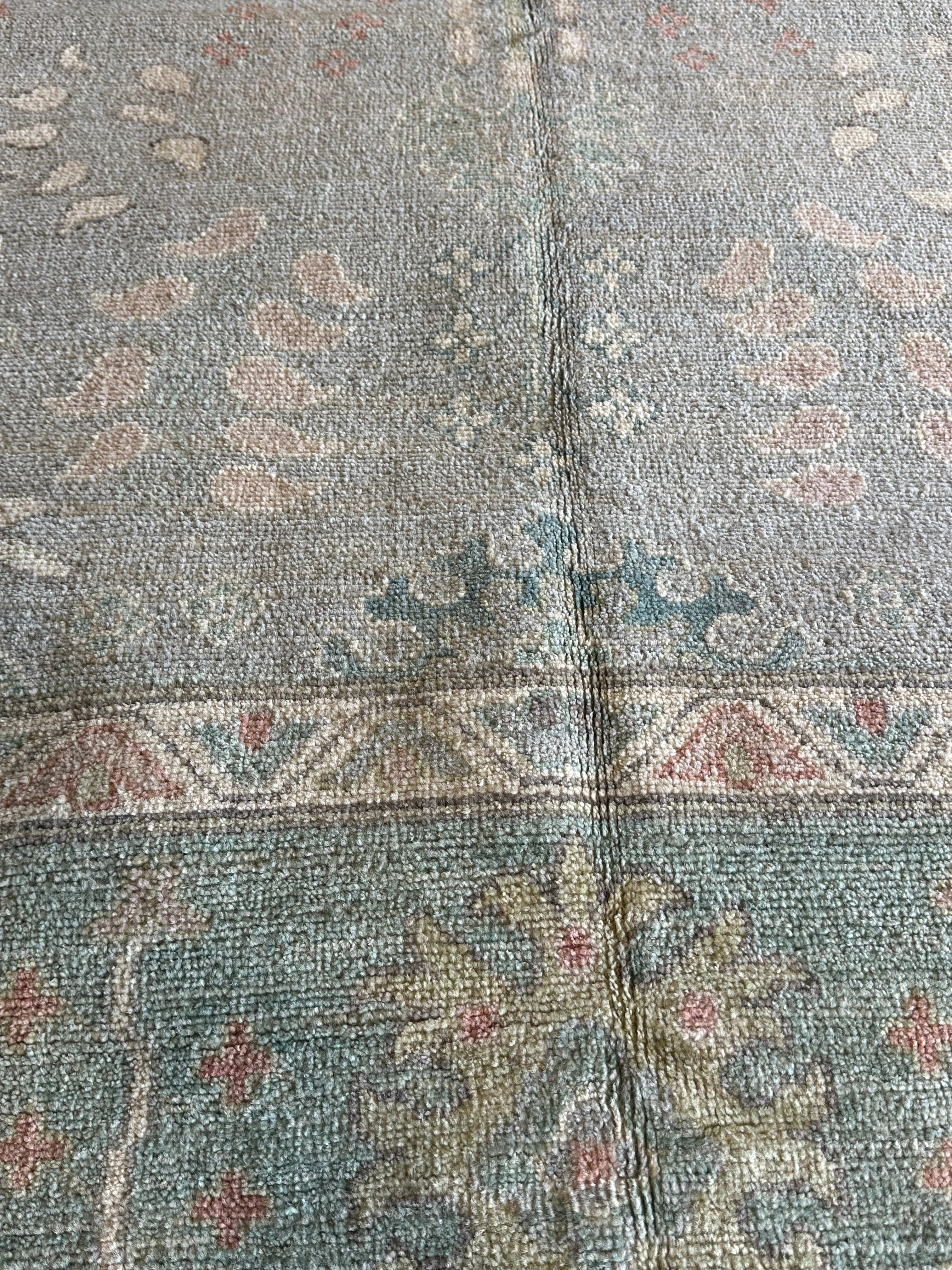 Nichole Hiltz 8.11x11.11 Afghani Whitewashed Oushak