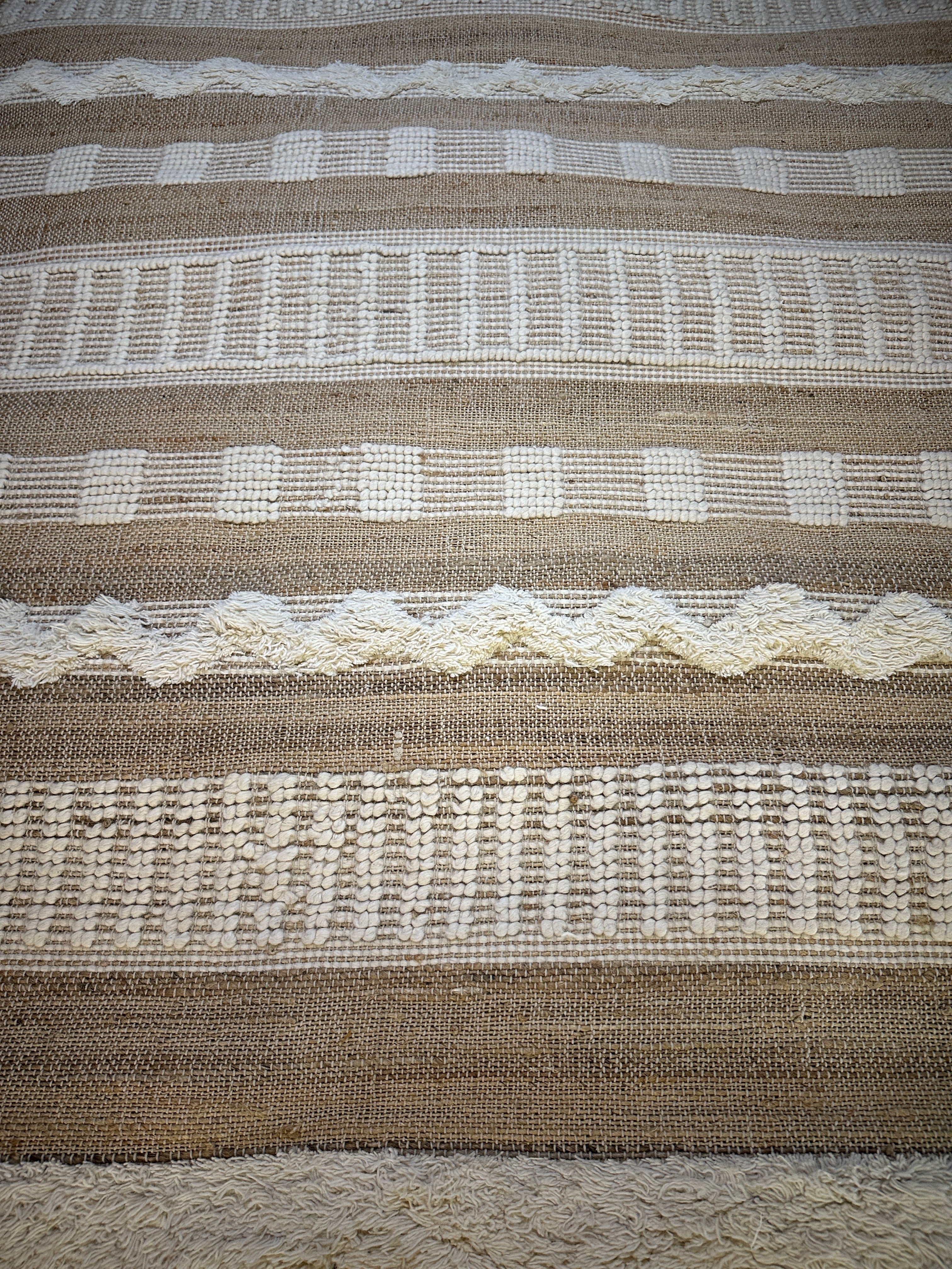 Nat 5.3x7.6 Hand-Woven Durrie Natural