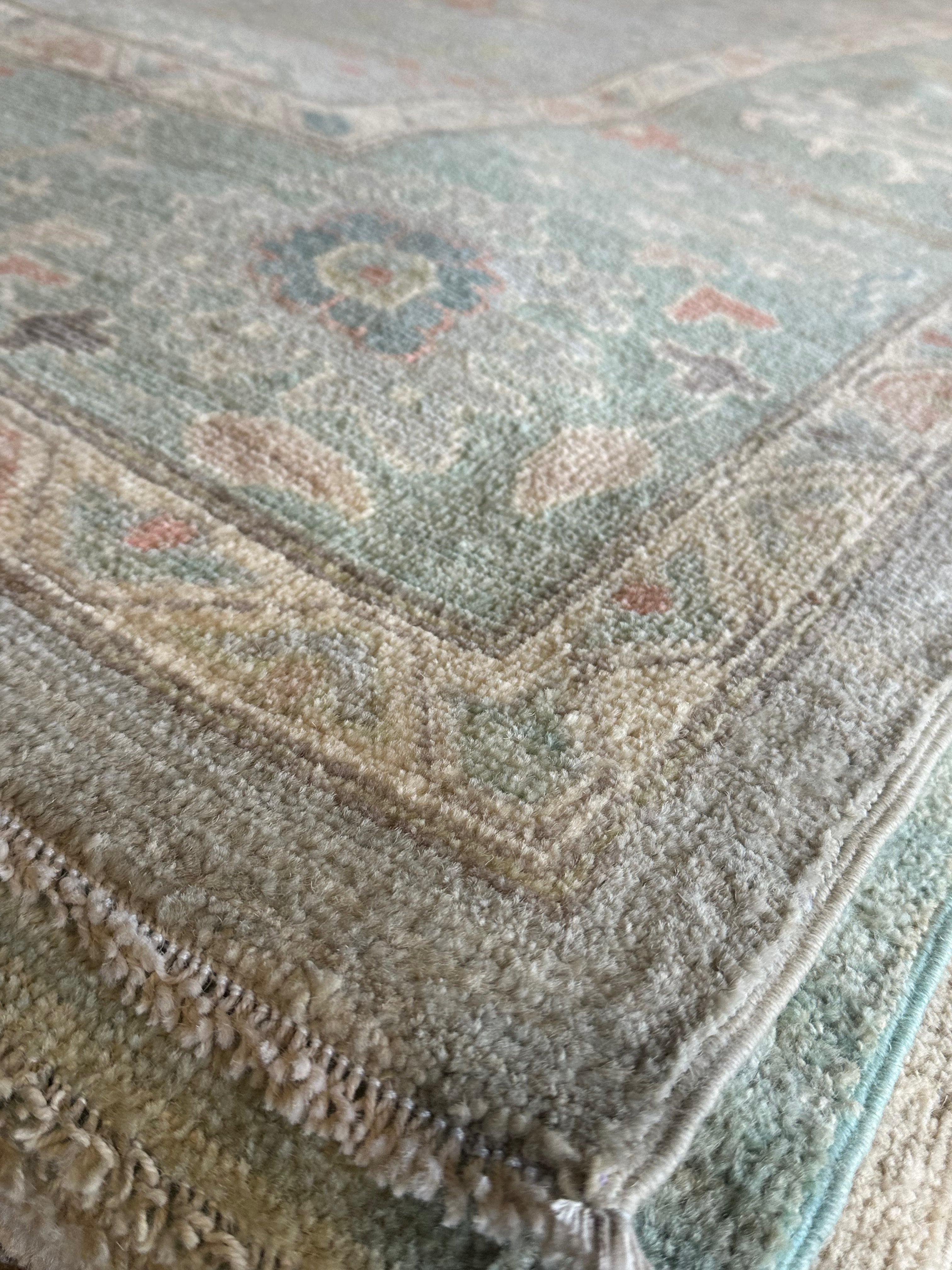 Nichole Hiltz 8.11x11.11 Afghani Whitewashed Oushak