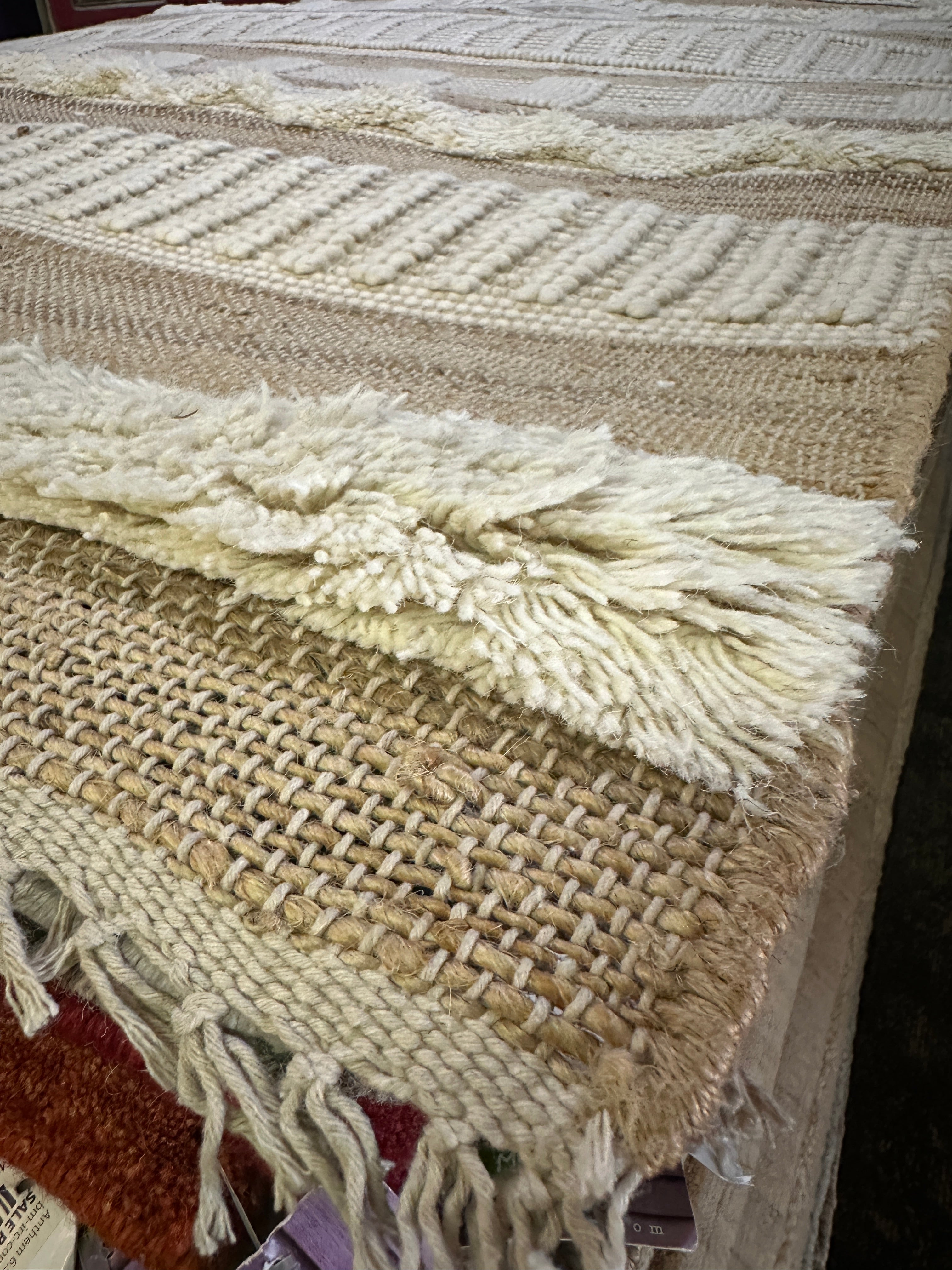 Nat 5.3x7.6 Hand-Woven Durrie Natural