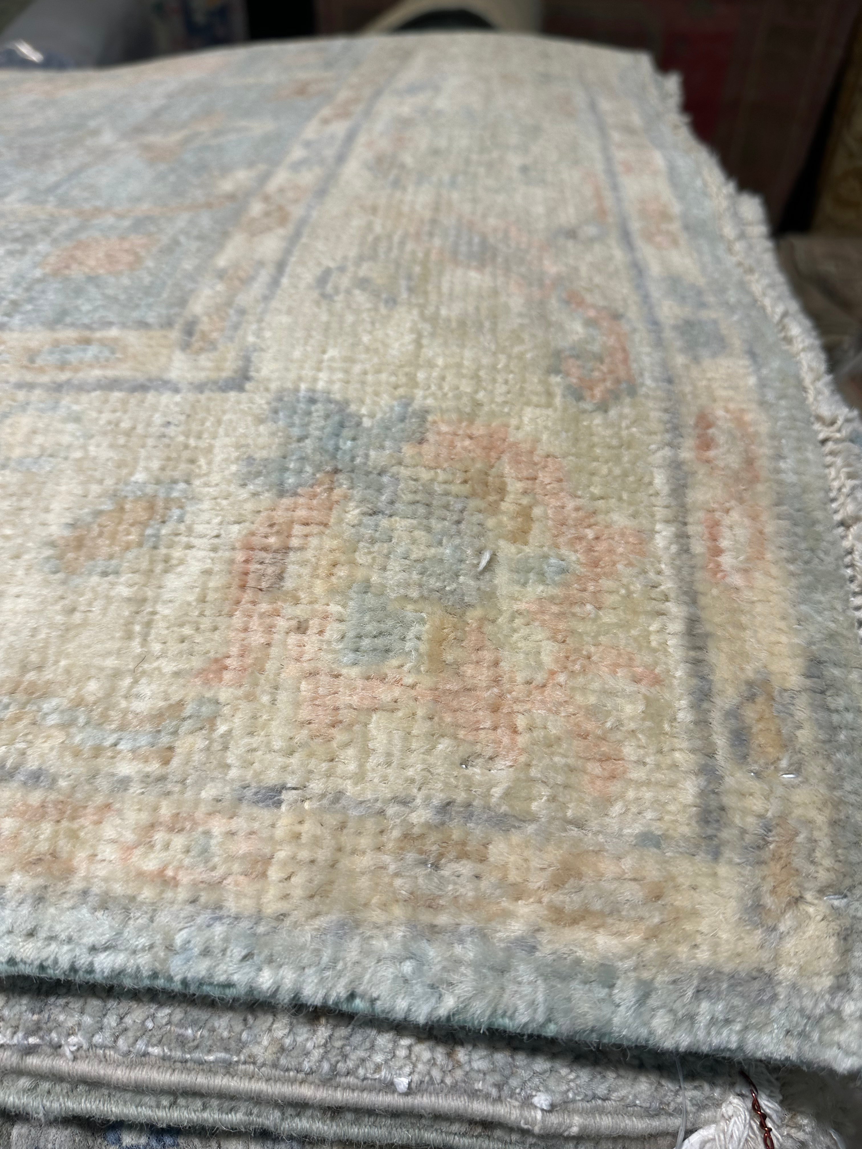 Amanda Righetti 2.11x13.6 Afghani Whitewashed Oushak Runner