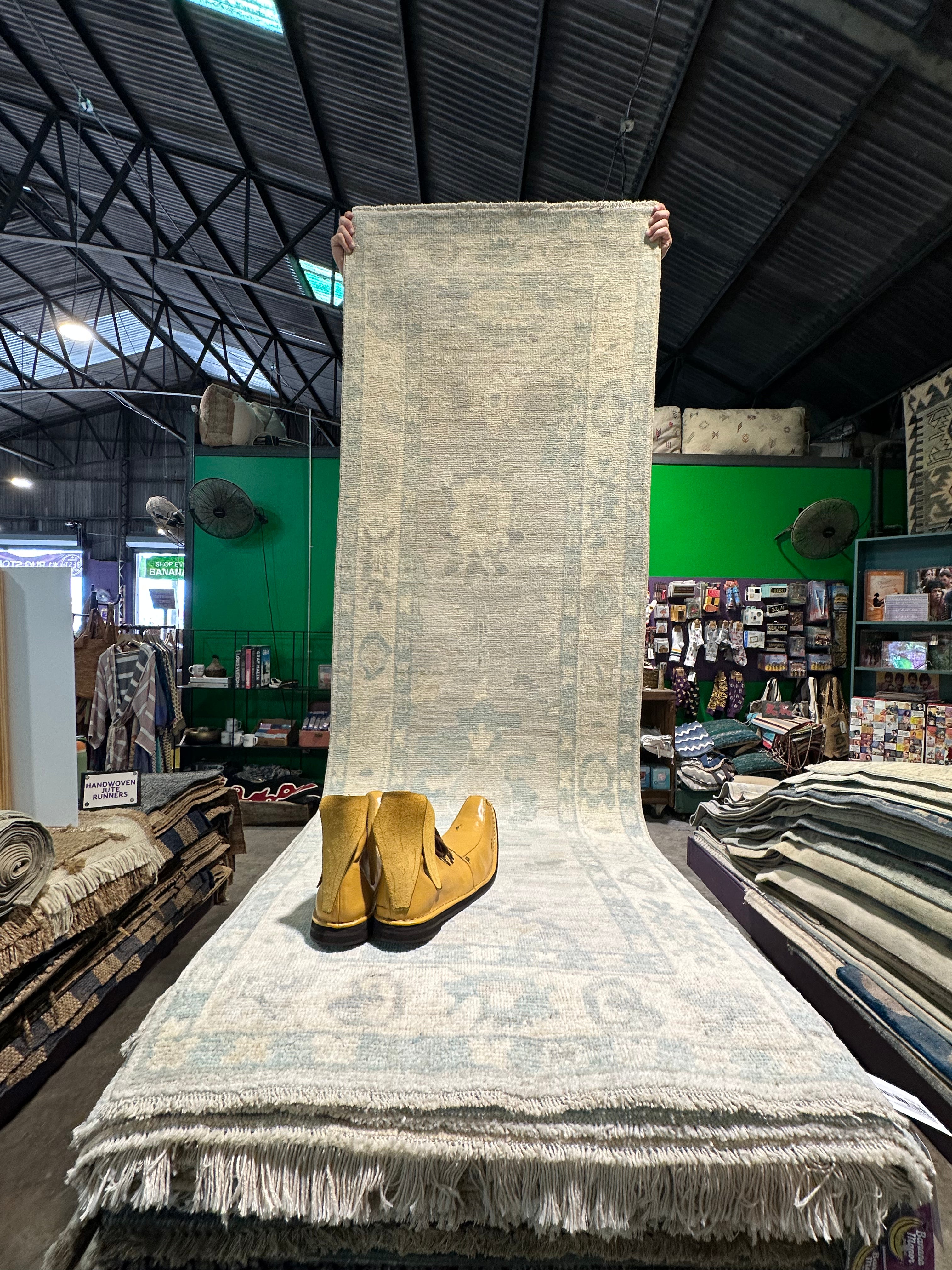 Taylor Townsend 2.8x7.11 Afghani Whitewashed Oushak Runner