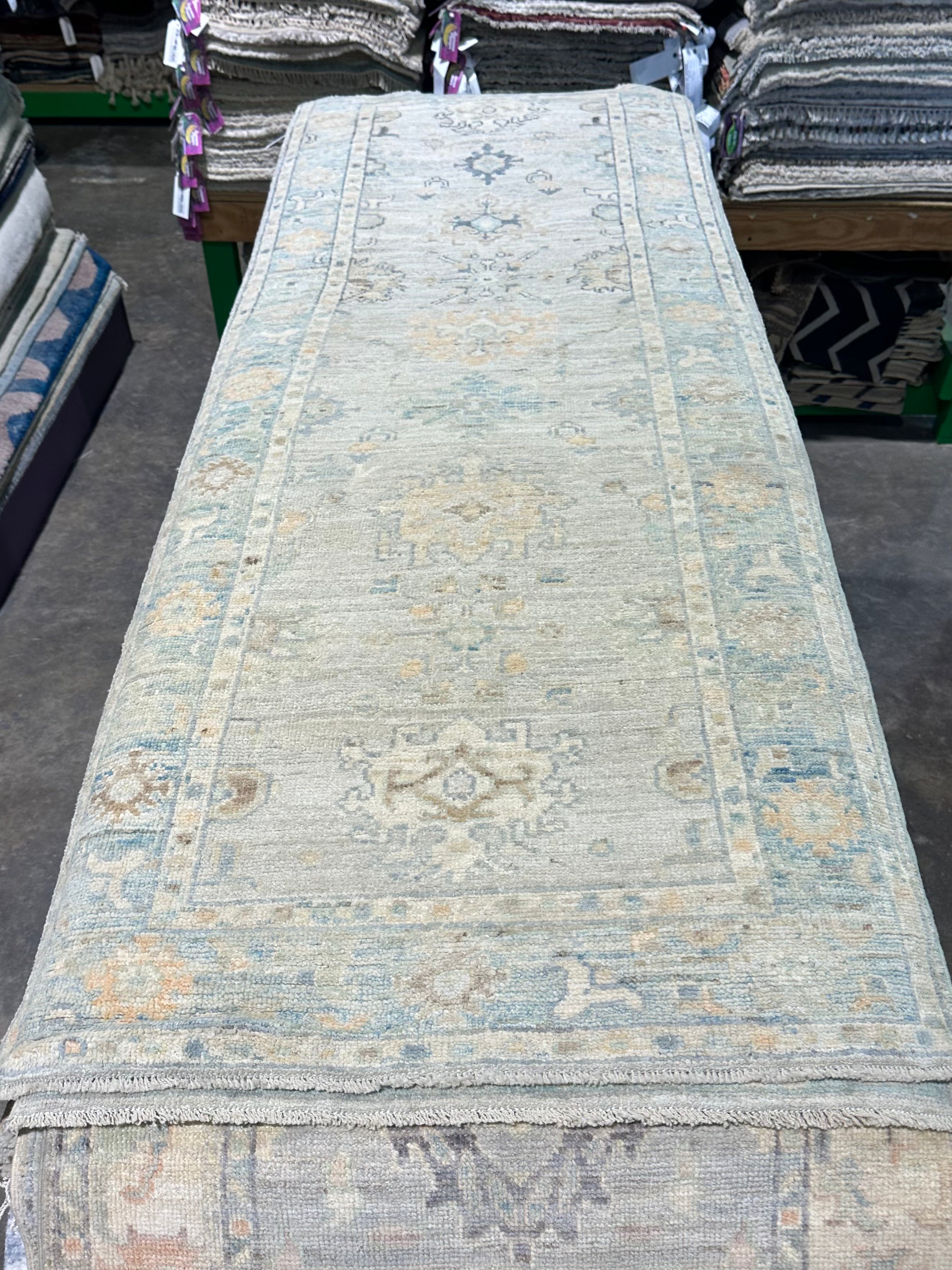 Kaitlin Cooter 2.9x7.10 Afghani Whitewashed Oushak Runner