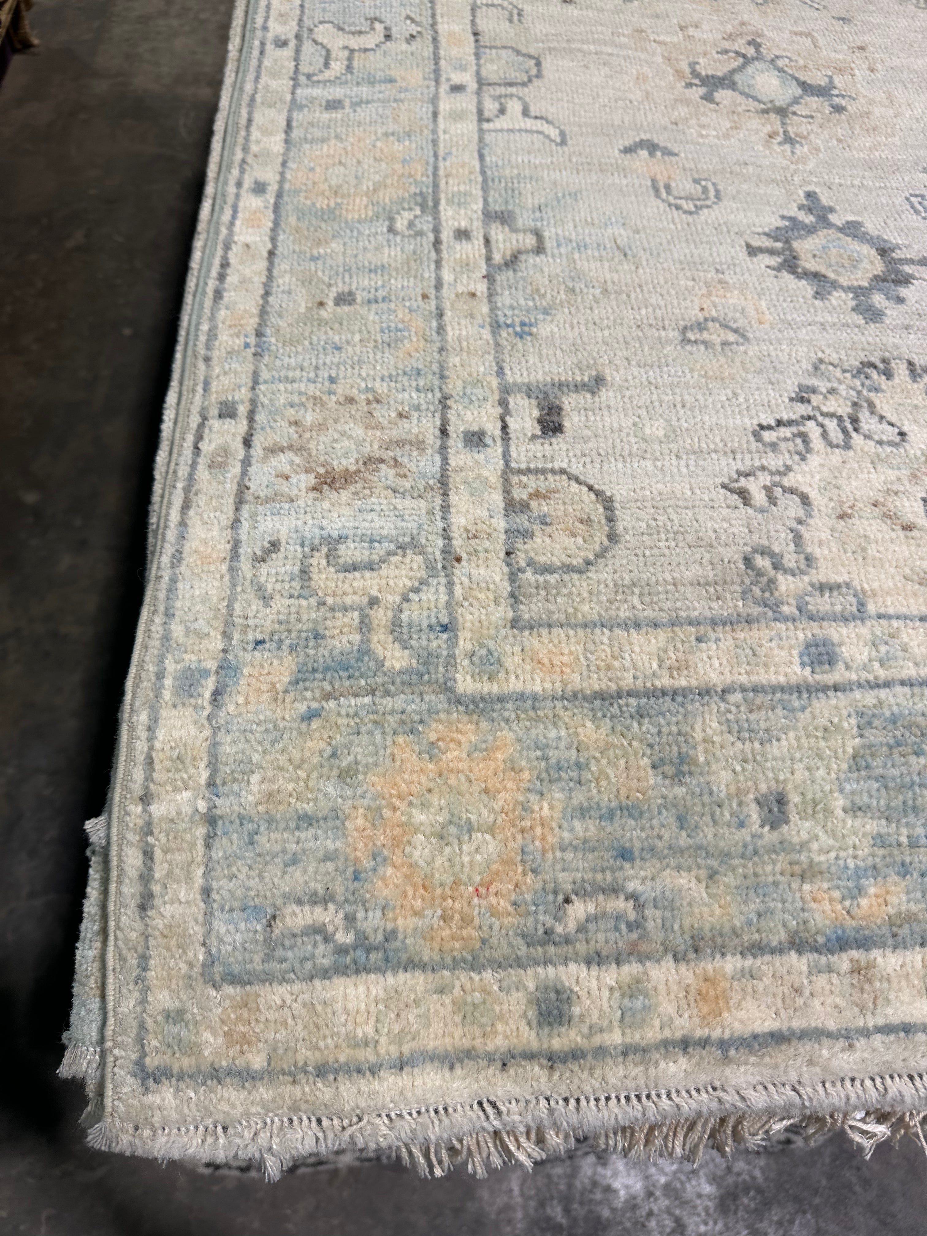 Kaitlin Cooter 2.9x7.10 Afghani Whitewashed Oushak Runner