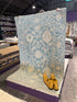 Gina Da Souza 4x6 Blue Whitewashed Afghani Oushak
