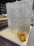 June Cochran 4x5.9 Hand-Knotted Grey & Silver Turkish Oushak