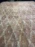 Elizabeth Saunders 12.7x14.7 Pink Hand-Knotted Afghani Moroccan Style Rug