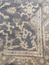 Lisa Baker 4x6 Hand-Knotted Grey & Silver Turkish Oushak
