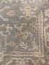 Linda Gamble 4x6 Hand-Knotted Silver & Grey Oushak