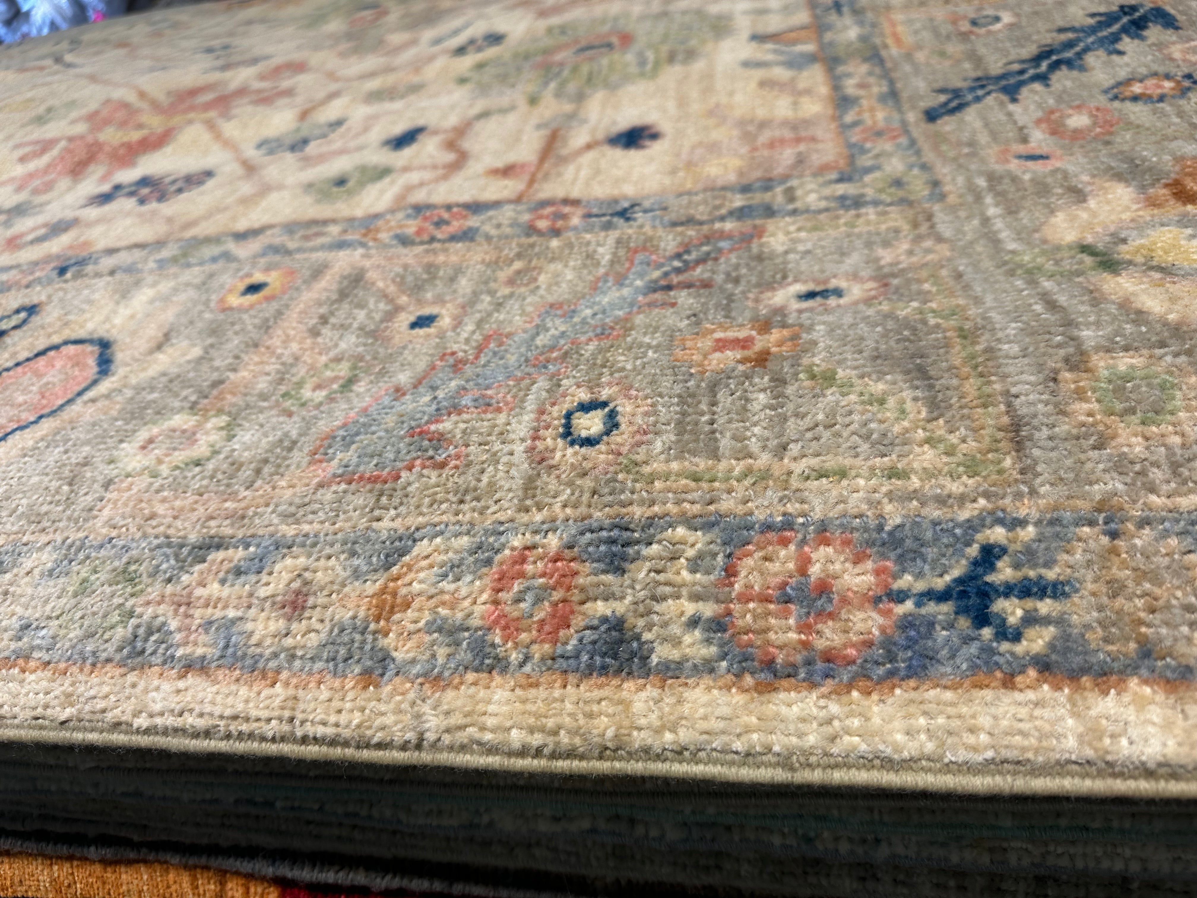 Jess Sathers 6.3x9.3 Afghani Whitewashed Oushak