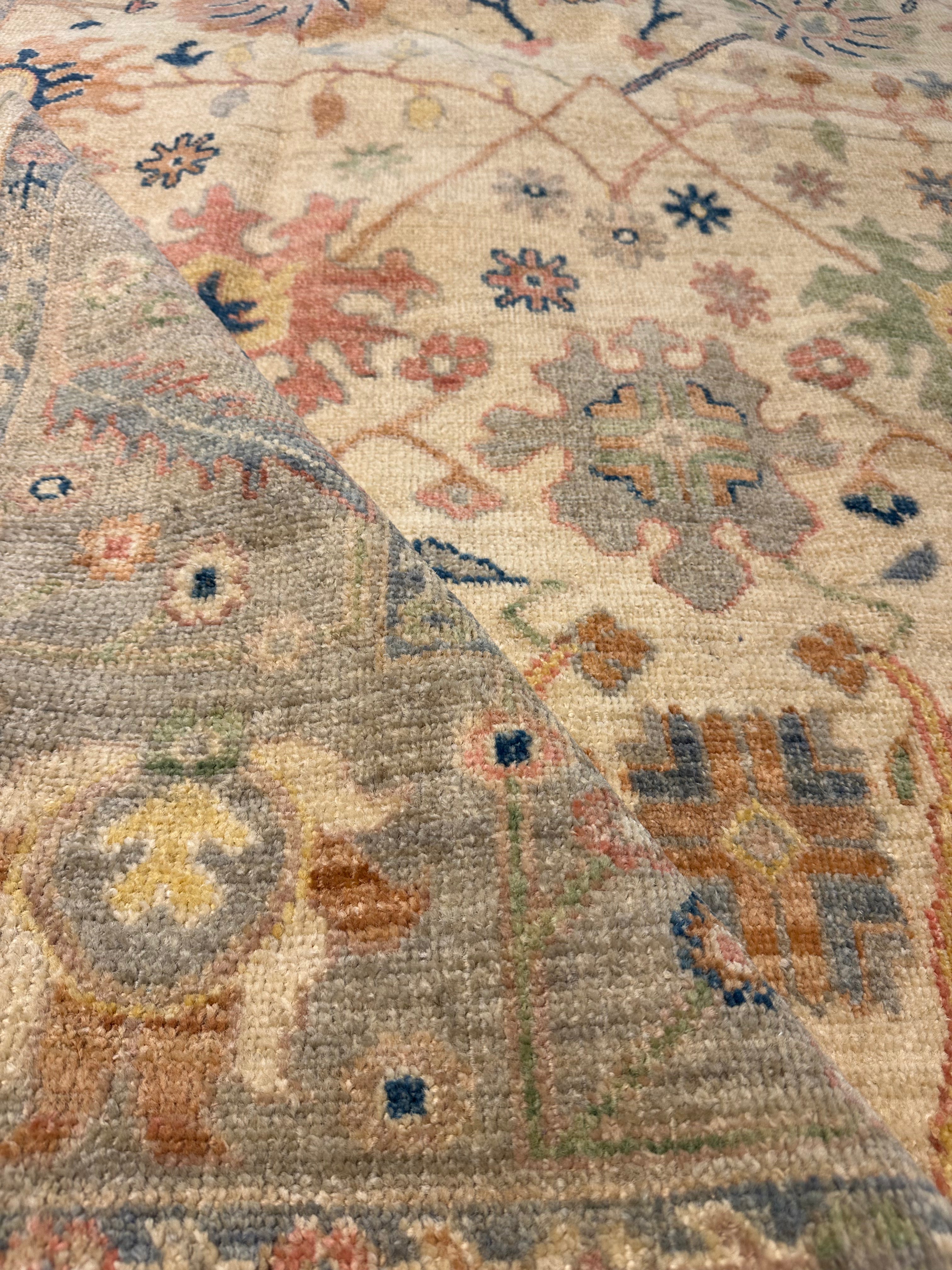 Jess Sathers 6.3x9.3 Afghani Whitewashed Oushak