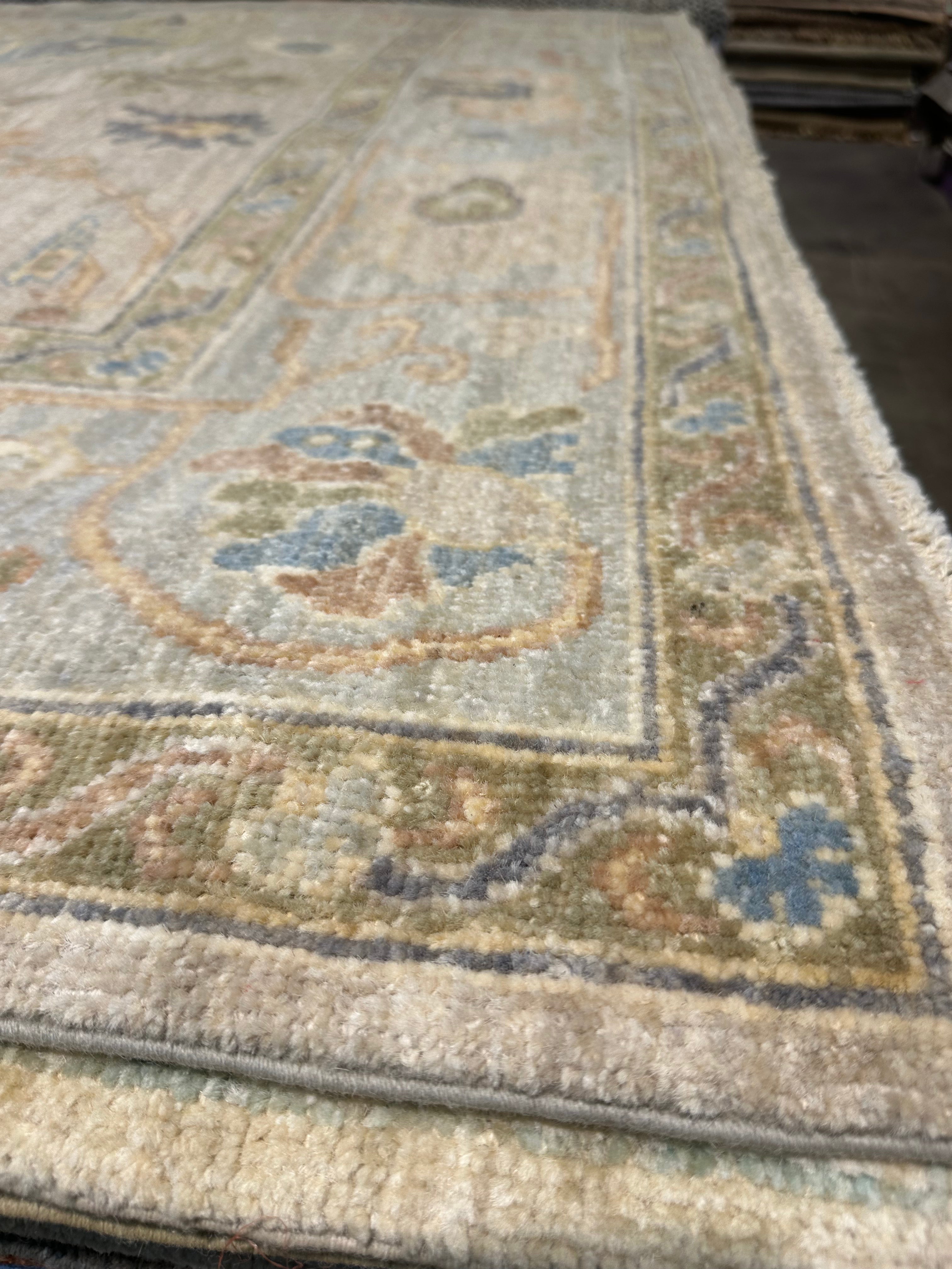 Kimberly Stanphill 6.2x9.1 Afghani Whitewashed Oushak
