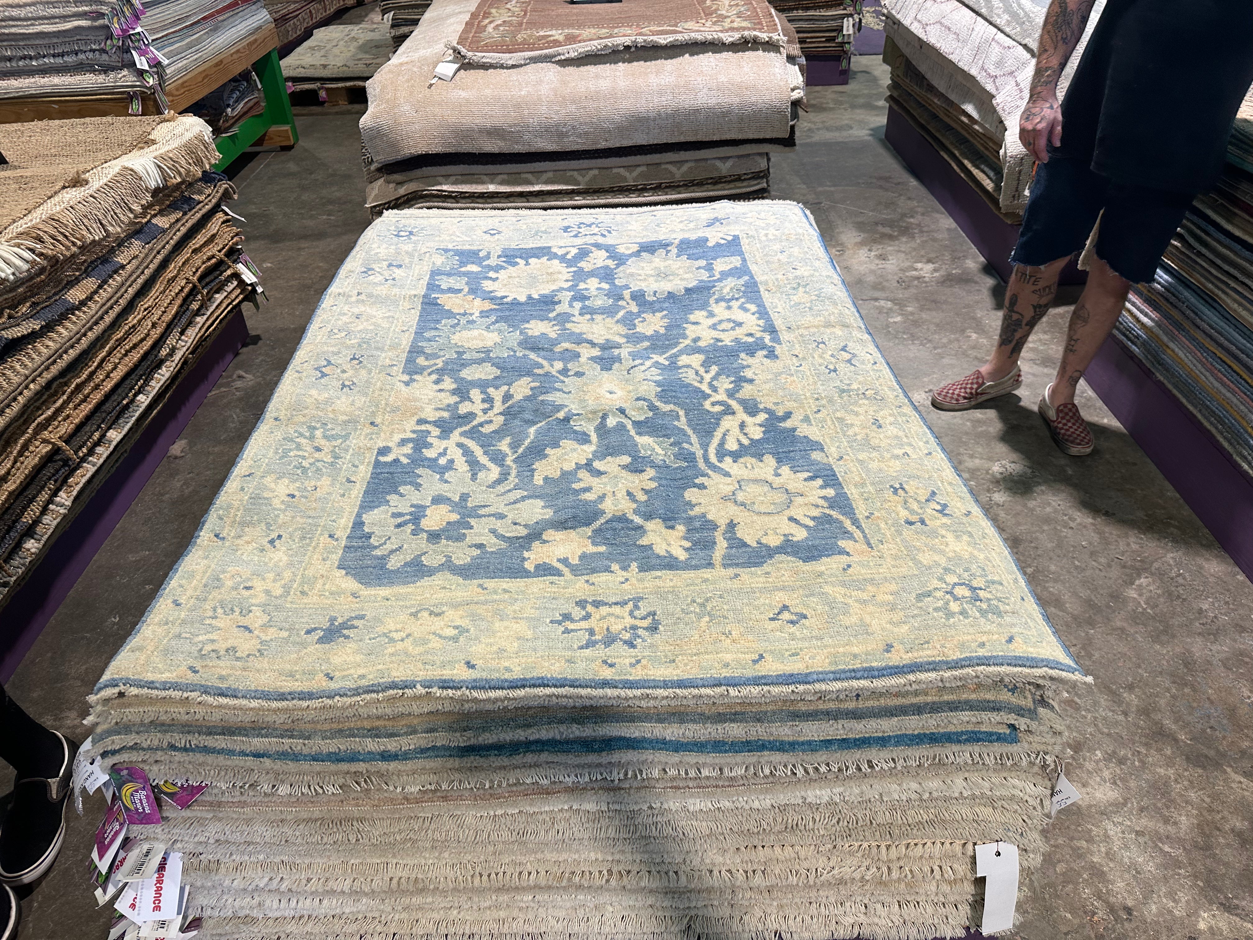 Kimberly Oja 3.11x5.7 Afghani Whitewashed Oushak