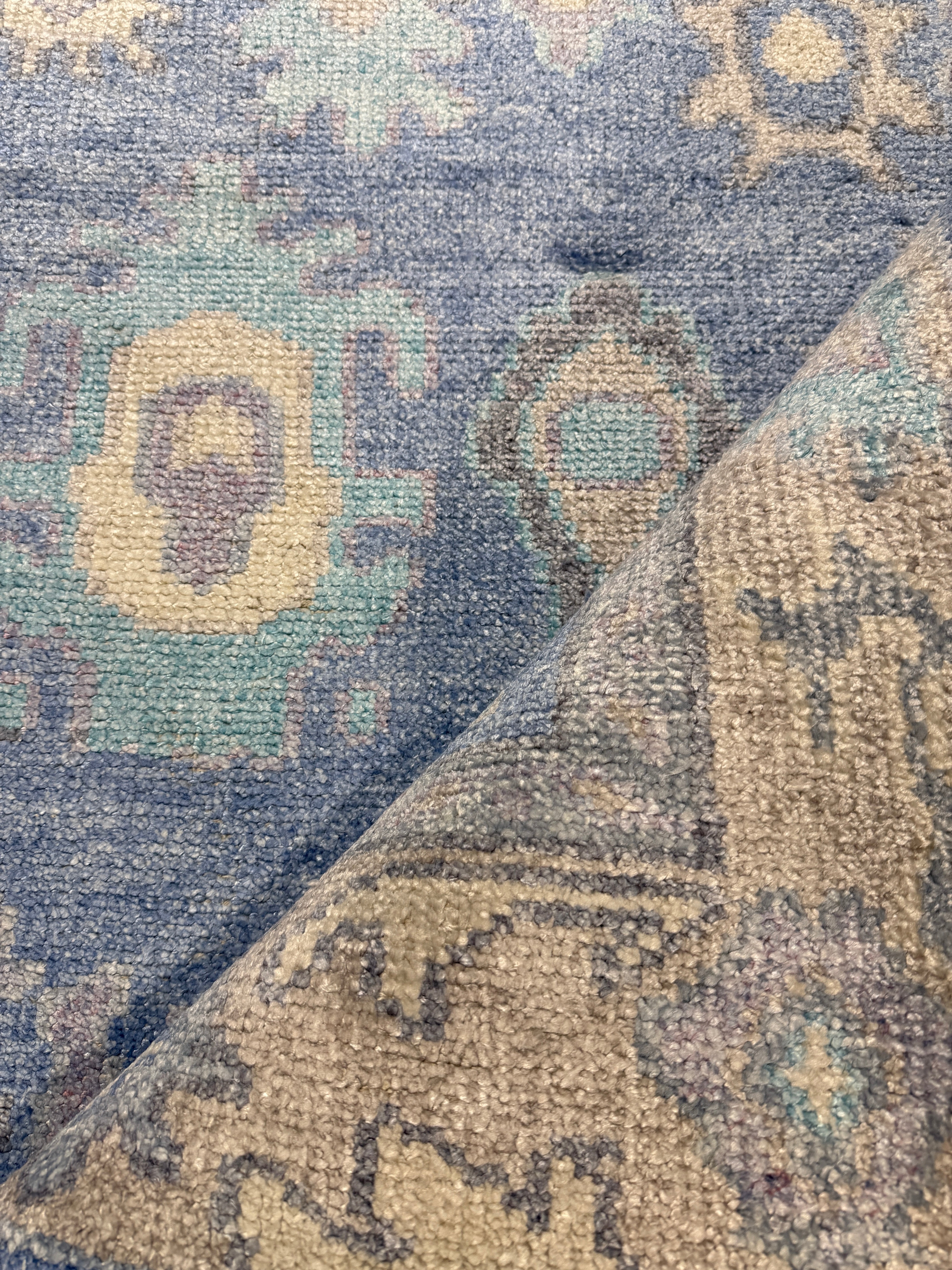 Nora 4x6 Light Blue Oushak