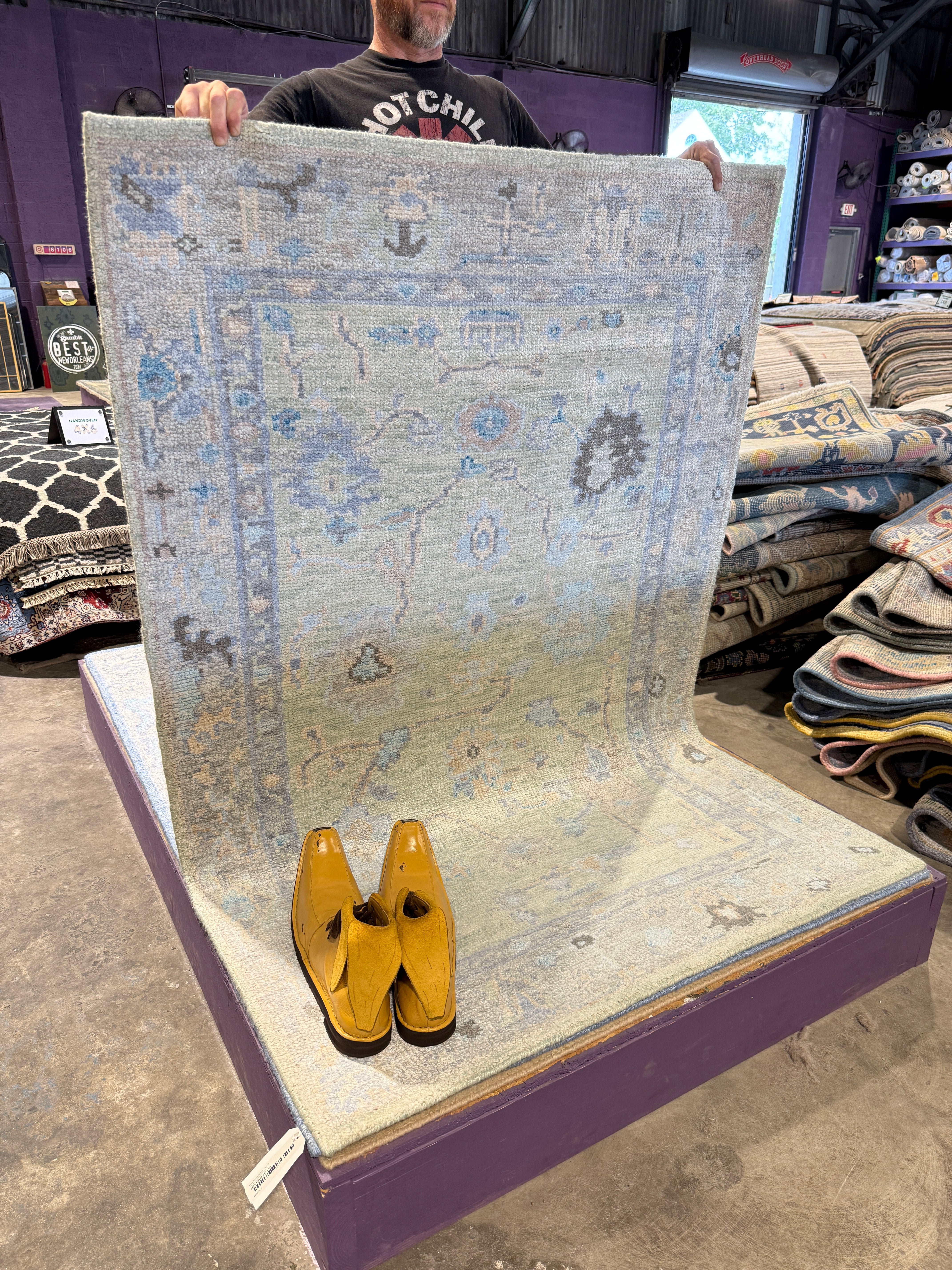 Verena Harkins 4x6 Light Grey Oushak