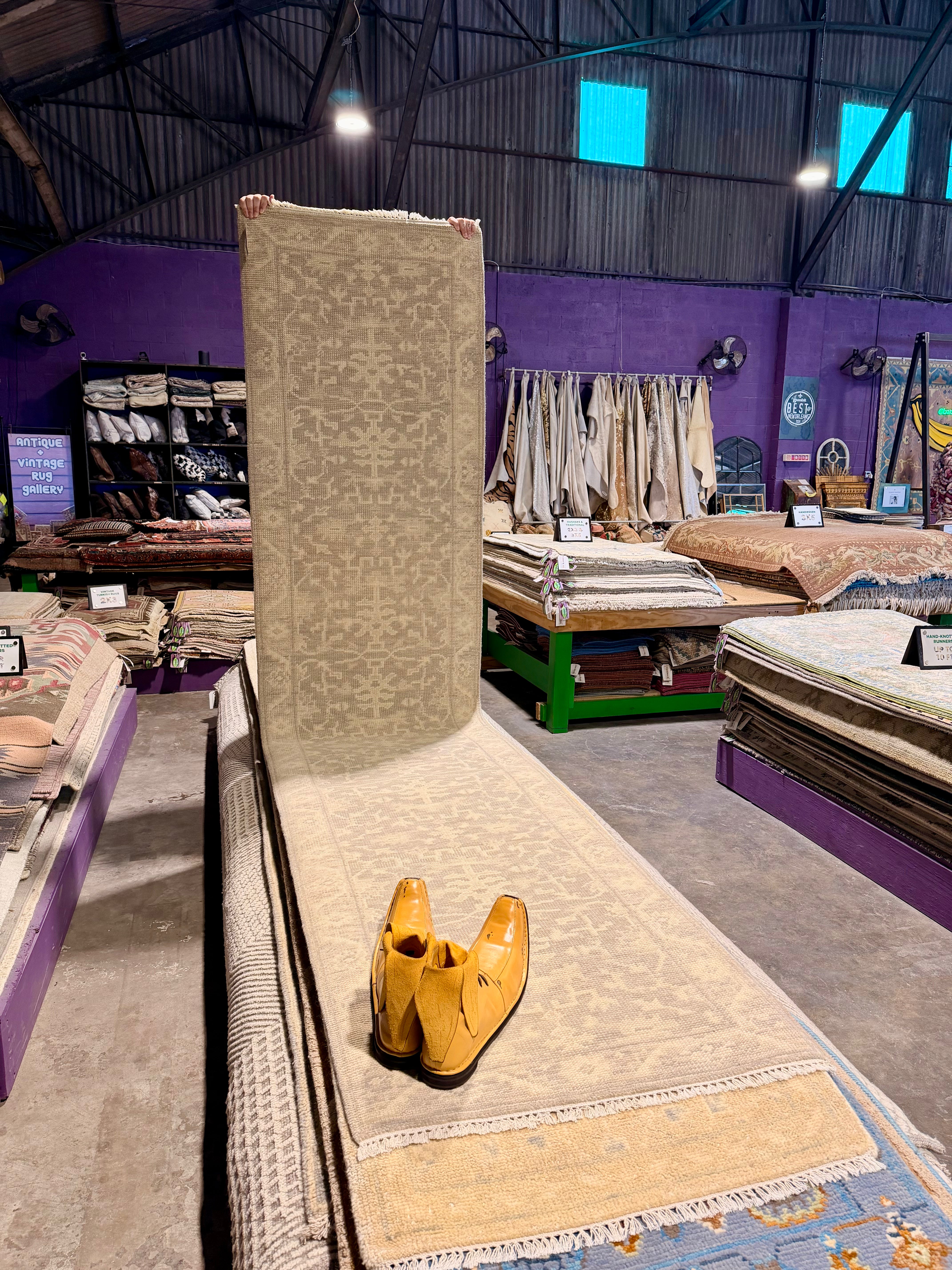 Janine Jansen 2.6x11.9 Hand-Knotted Grey & Silver Turkish Oushak