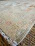 Alexandra Harkin 5.5x7.8 Blue & Pink Whitewashed Afghani Oushak Rug